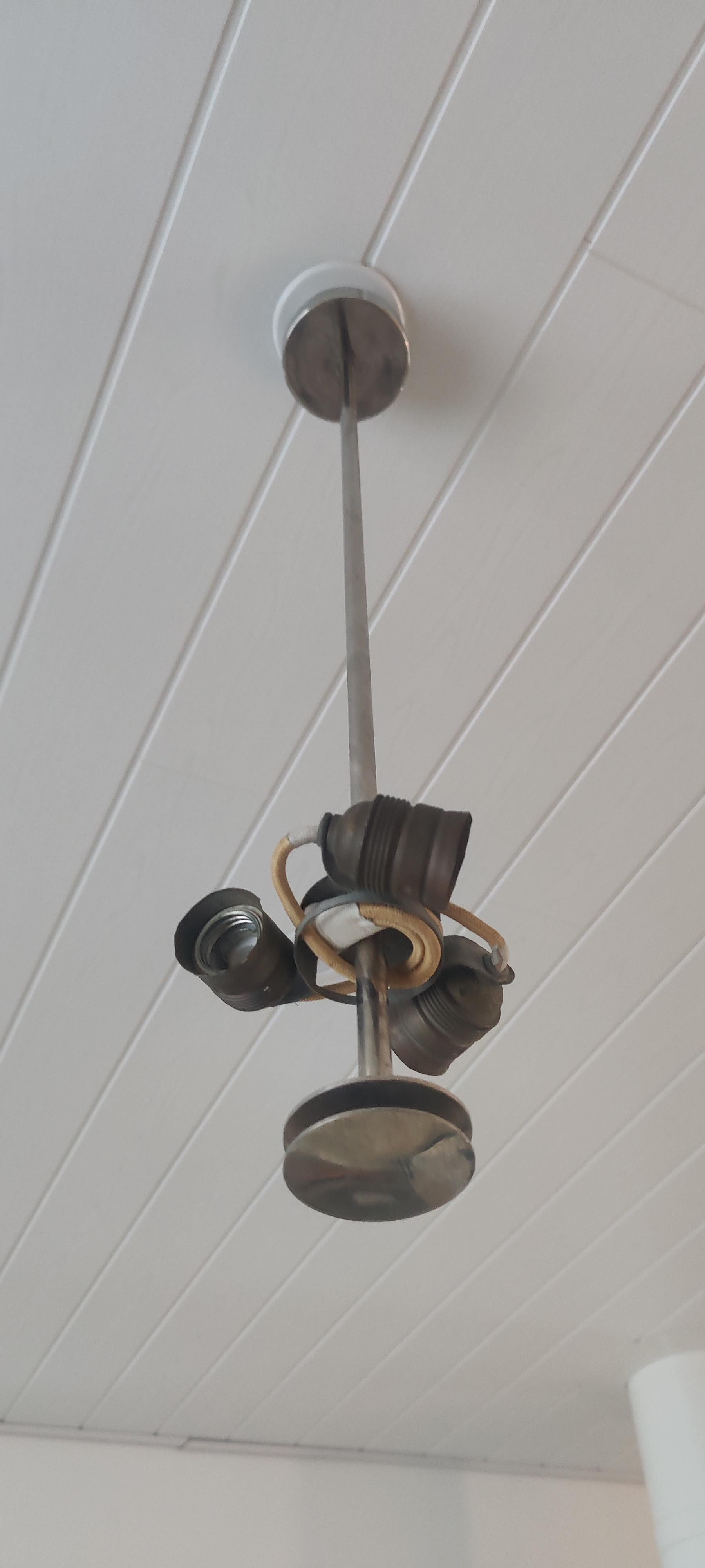 Paavo Tynell Pair of Green Unique Ceiling Lamps In Good Condition For Sale In Janakkala, FI
