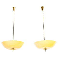 Paavo Tynell pair of pendant model 1088 for Idman circa 1950