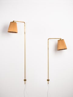Paavo Tynell Pair of Rare Custom Order Wall Lights, Taito Oy, 1940s
