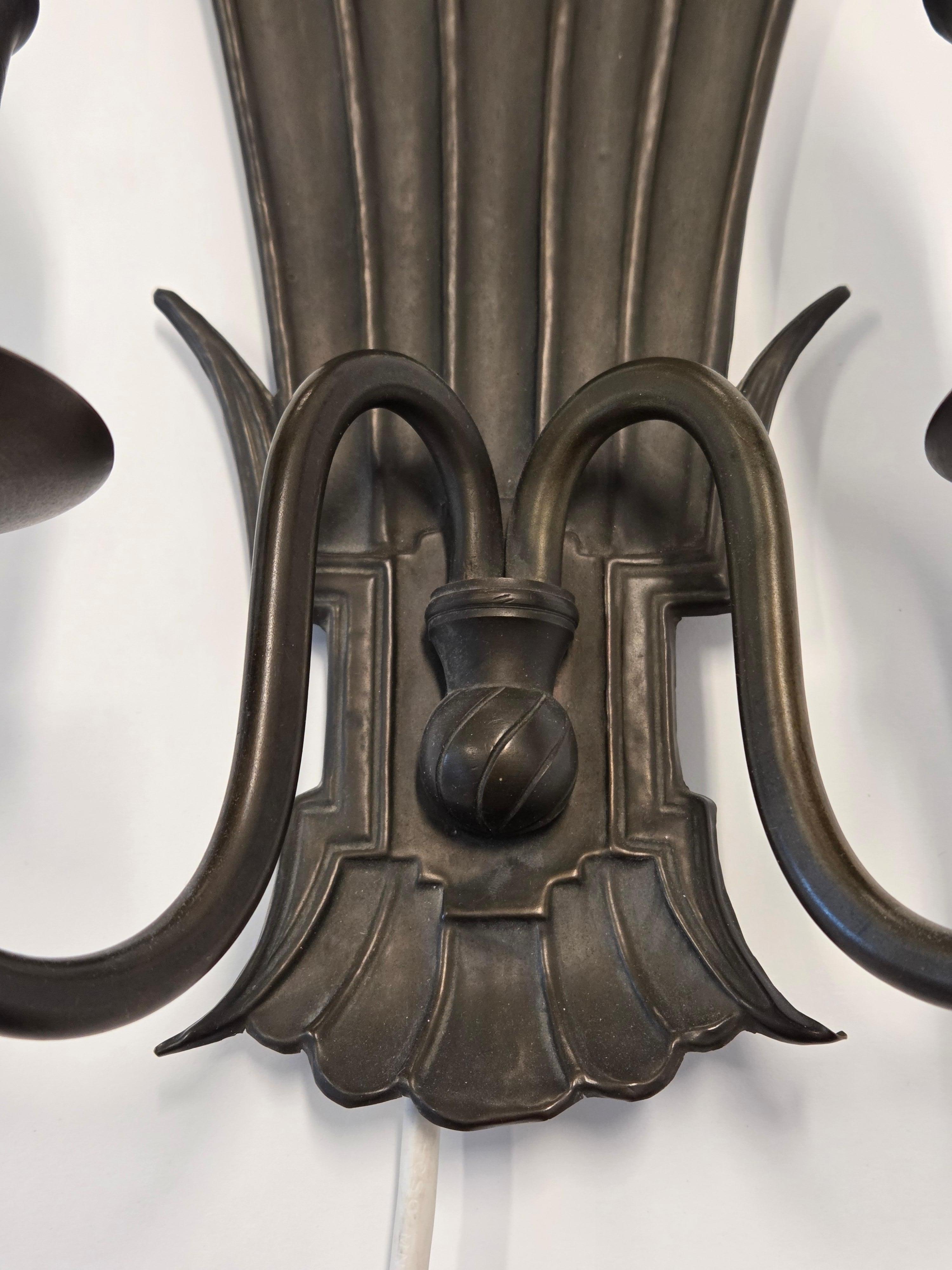Brass Paavo Tynell Pair of Wall Lamps Model 7004 For Sale