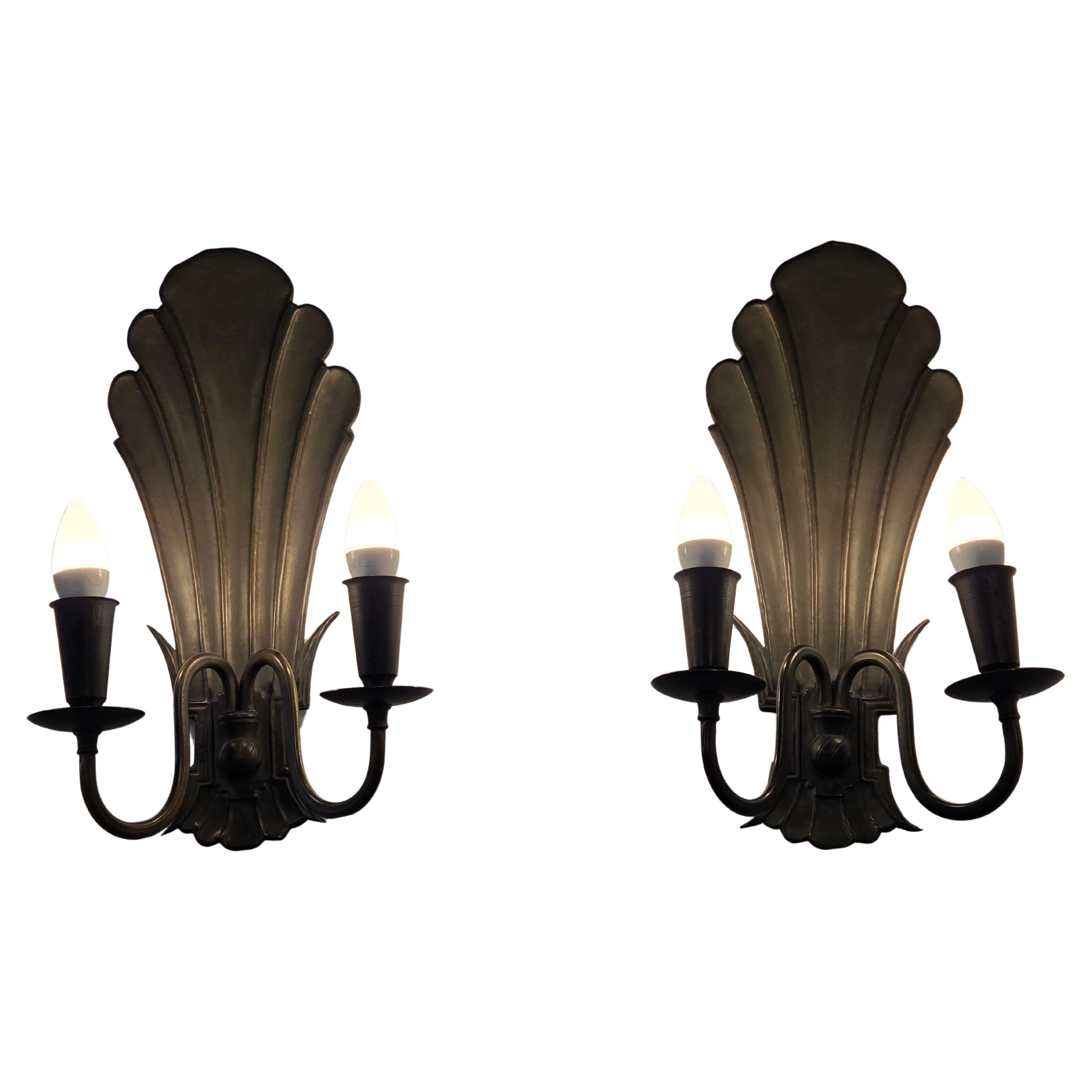 Paavo Tynell Pair of Wall Lamps Model 7004 For Sale