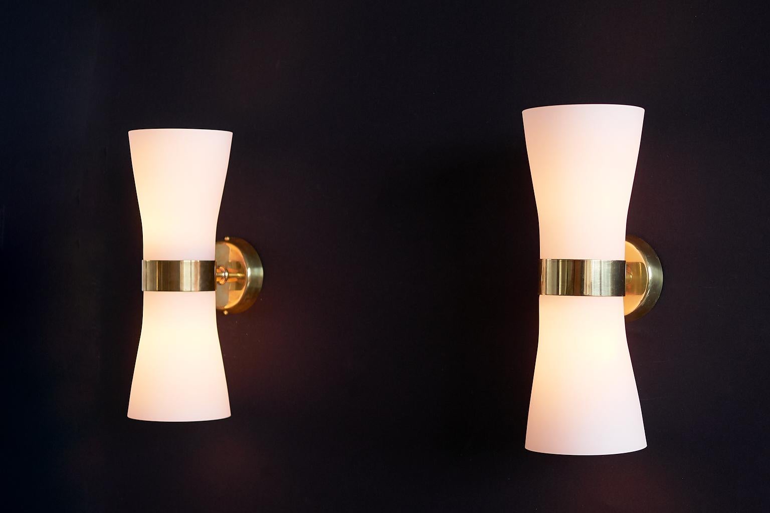 Paavo Tynell Pair of Wall Lights for Idman, Finland, 1950s 3