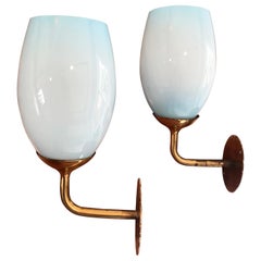 Paavo Tynell Pair of Wall Lights for Taito Oy, 1940s