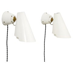 Paavo Tynell Pair of Wall Lights Sconces Model 2351, Idman Oy, Finland 1950's