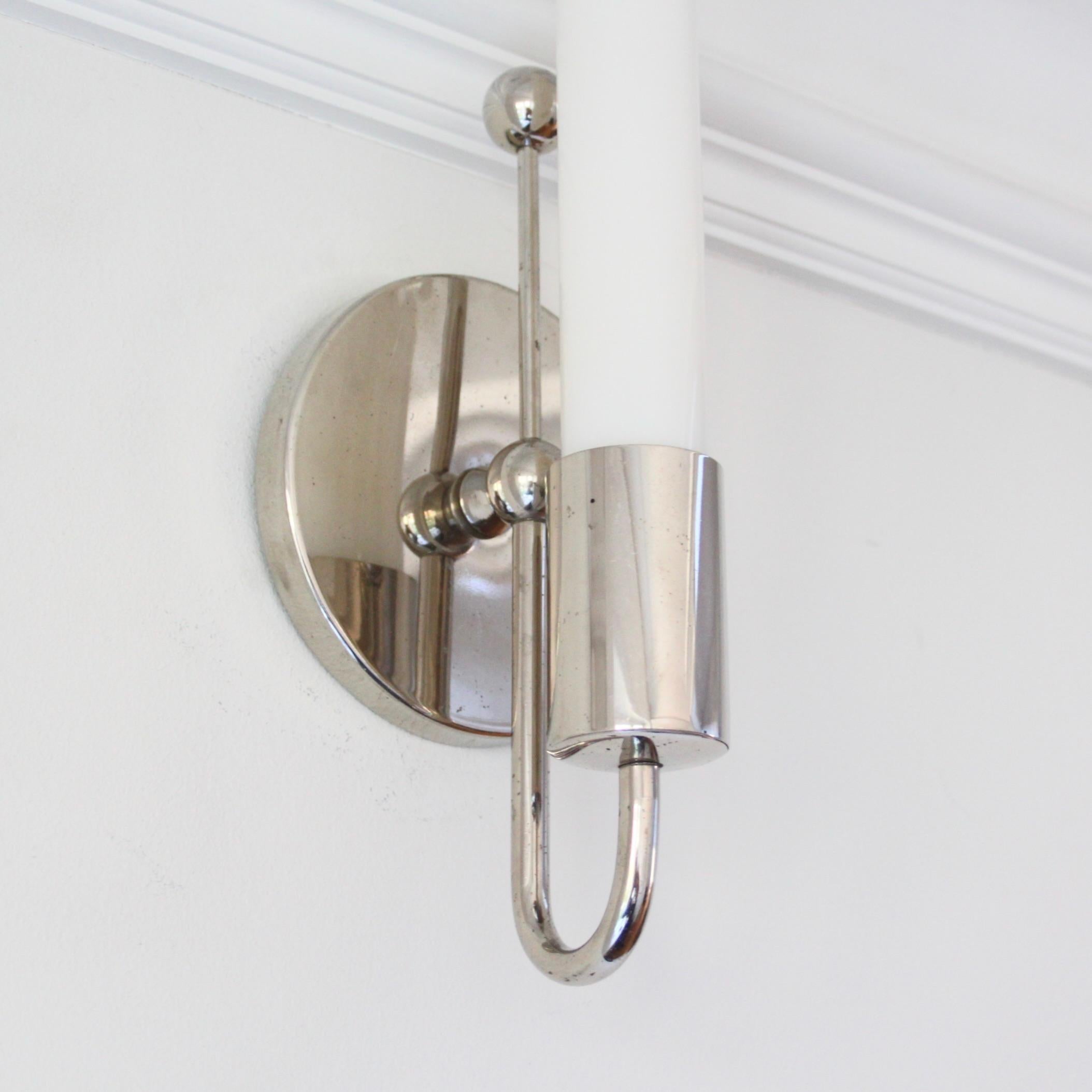 20th Century Paavo Tynell, Pair of Wall Sconces, Scandinavian Modern, Finland 1930s For Sale