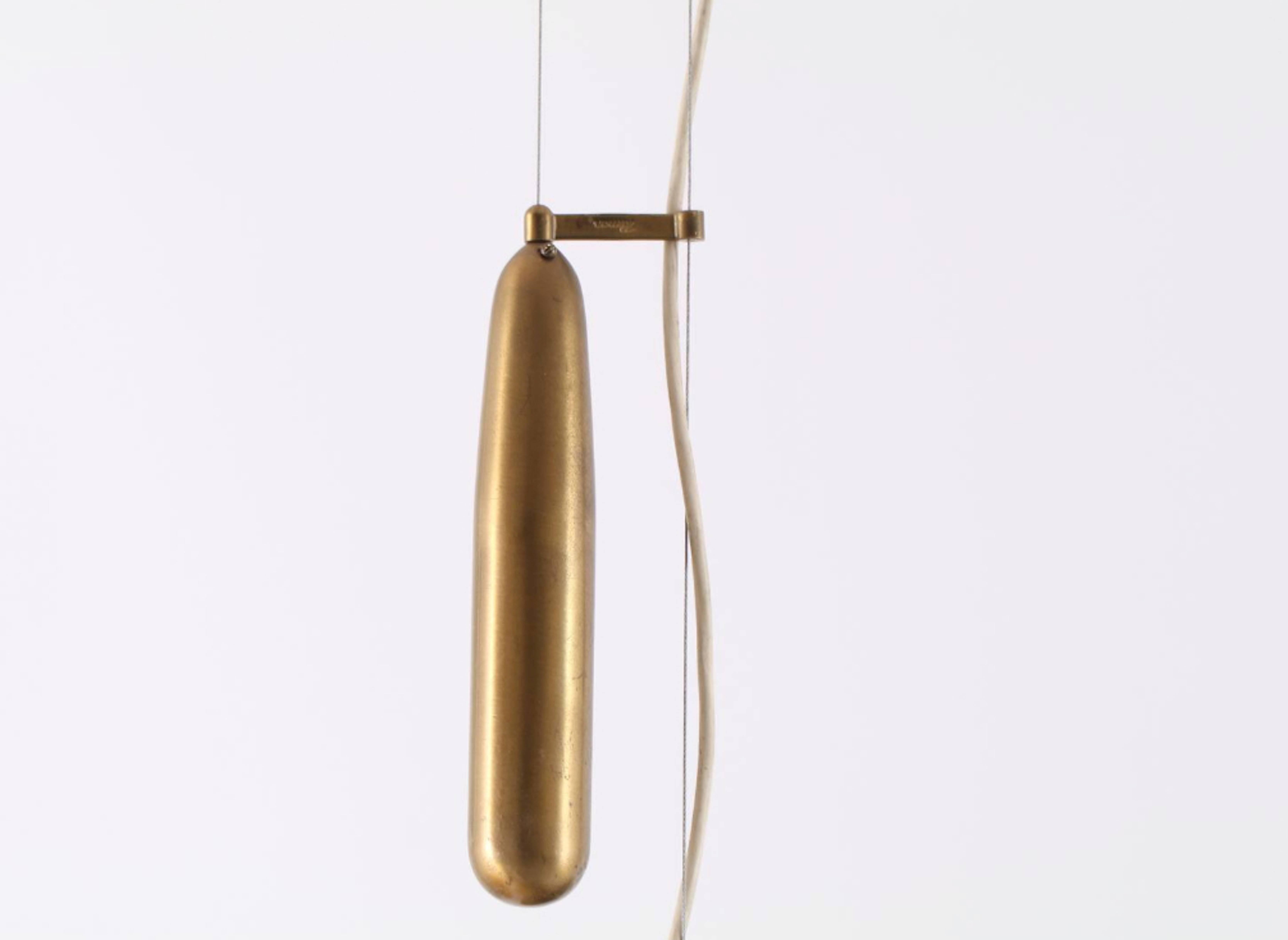 Brass Paavo Tynell Pendant Lamp for Idman Oy, Model 1965 For Sale