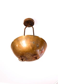 Paavo Tynell pendant light, brass circa 1950, TAITO.