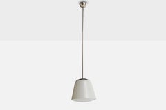 Paavo Tynell, Pendant Light, Chrome, Glass, Finland, 1930s