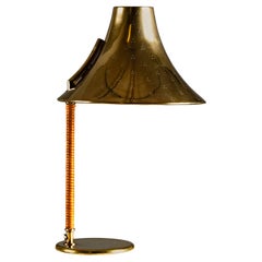Paavo Tynell, rare 1940s brass table lamp 9208, Taito Oy Finland