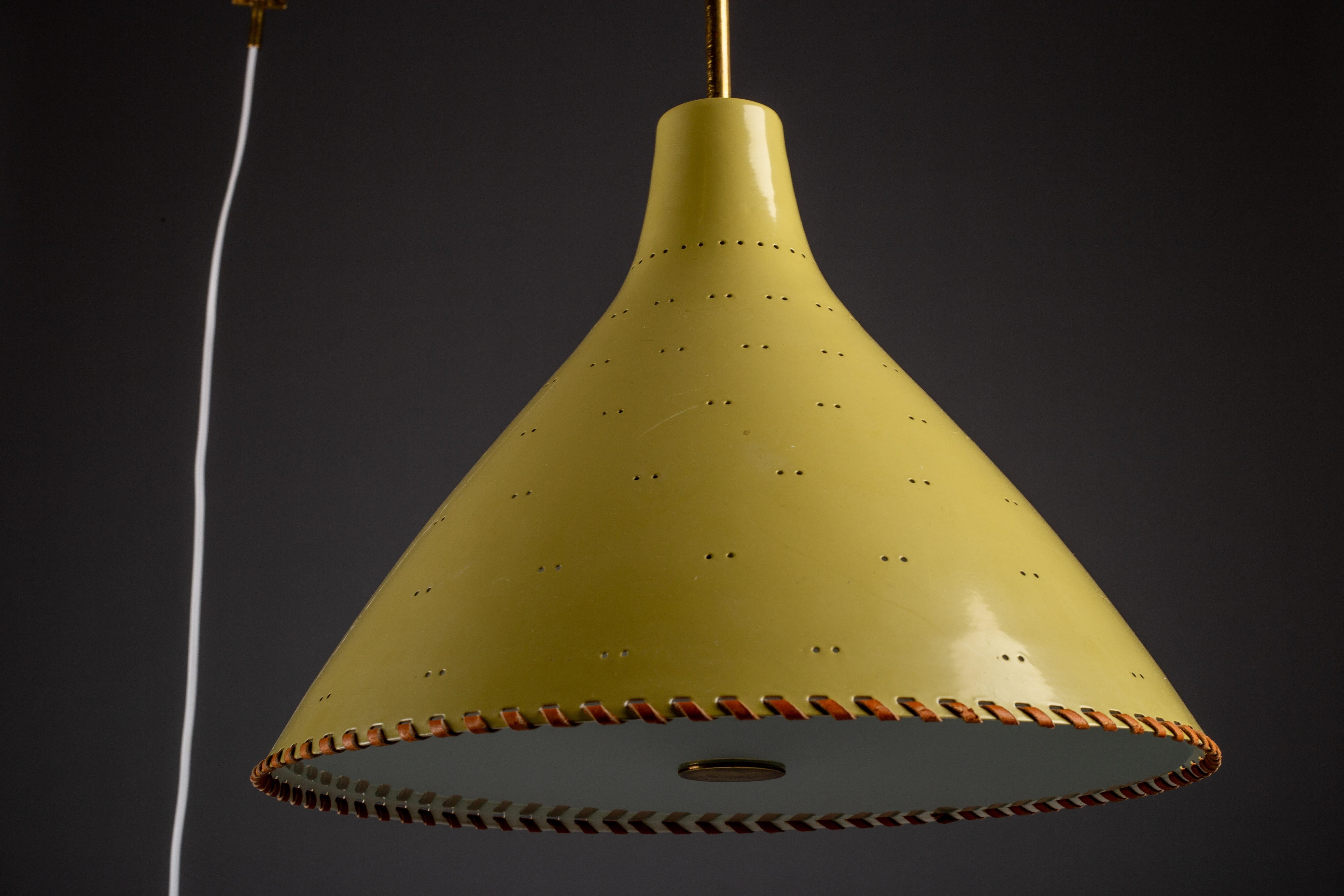 Finnish Paavo Tynell rare 1940's made to order ceiling lamp by Taito Oy, Finland For Sale