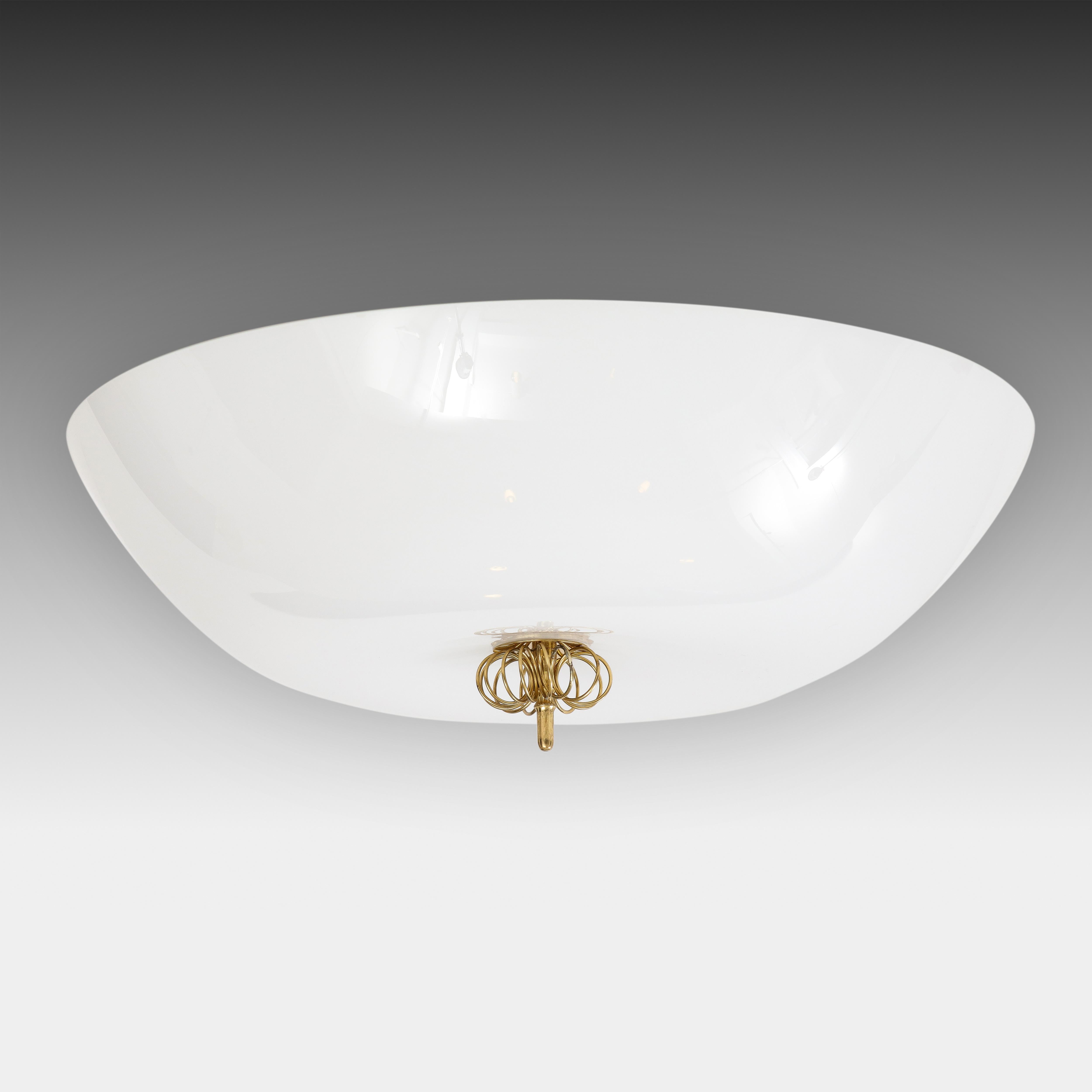 Mid-20th Century Paavo Tynell Rare Flush Mount Ceiling Lights Model 2093, Finland, 1950s For Sale