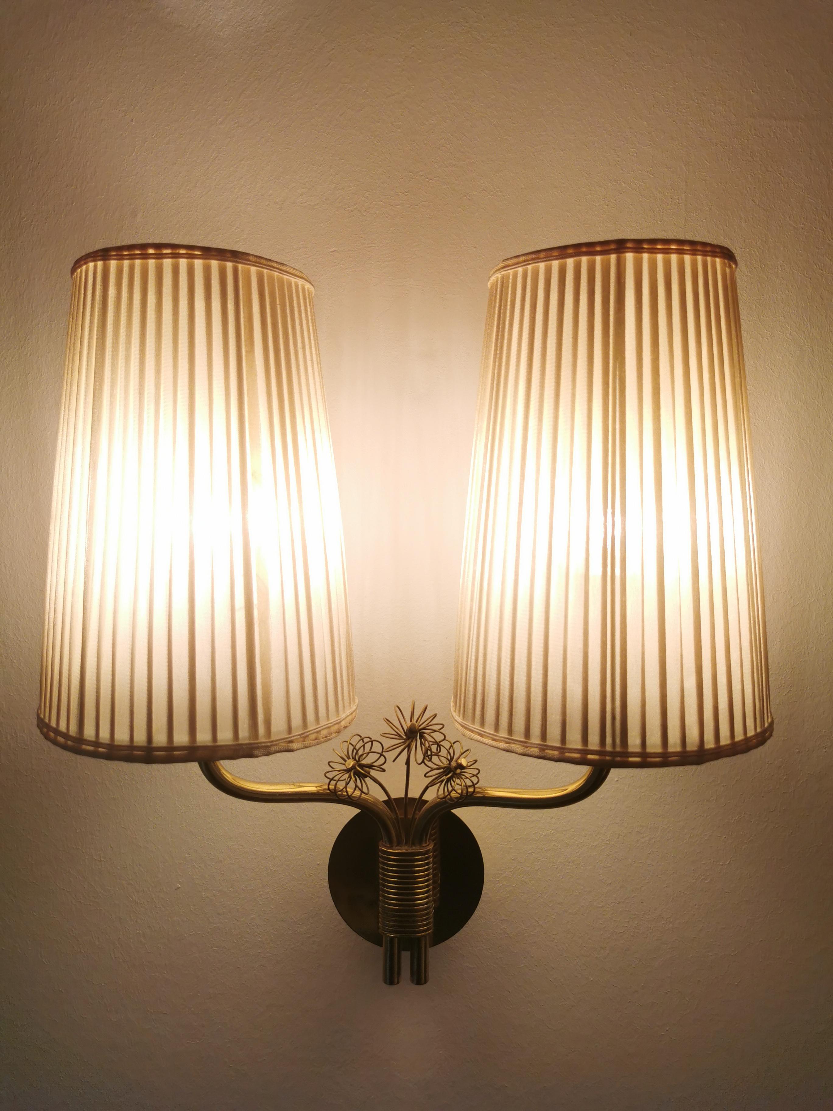 wall sconces with fabric shades