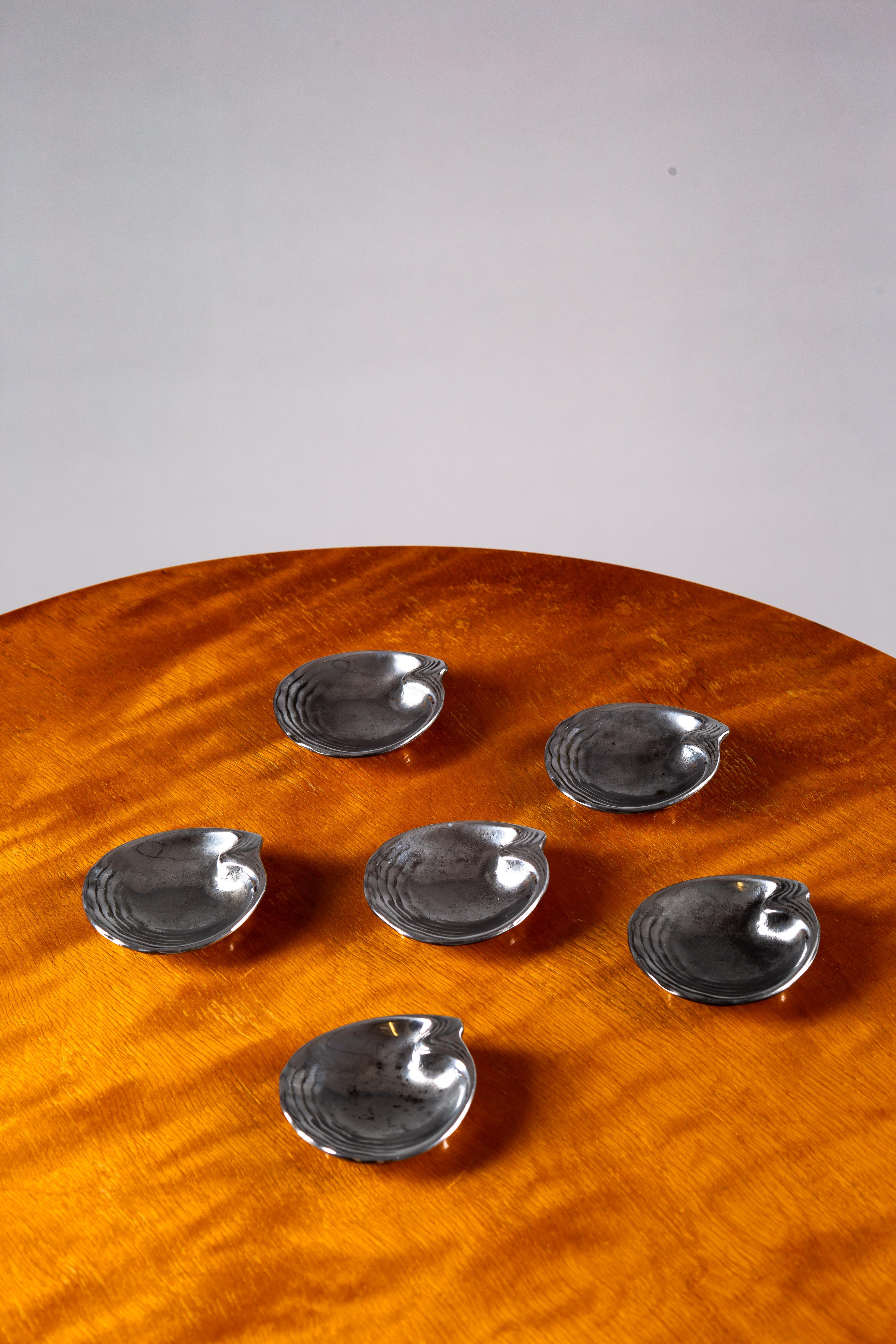 20th Century Paavo Tynell, set of 1930's small tinned trays, Taito Oy, Finland