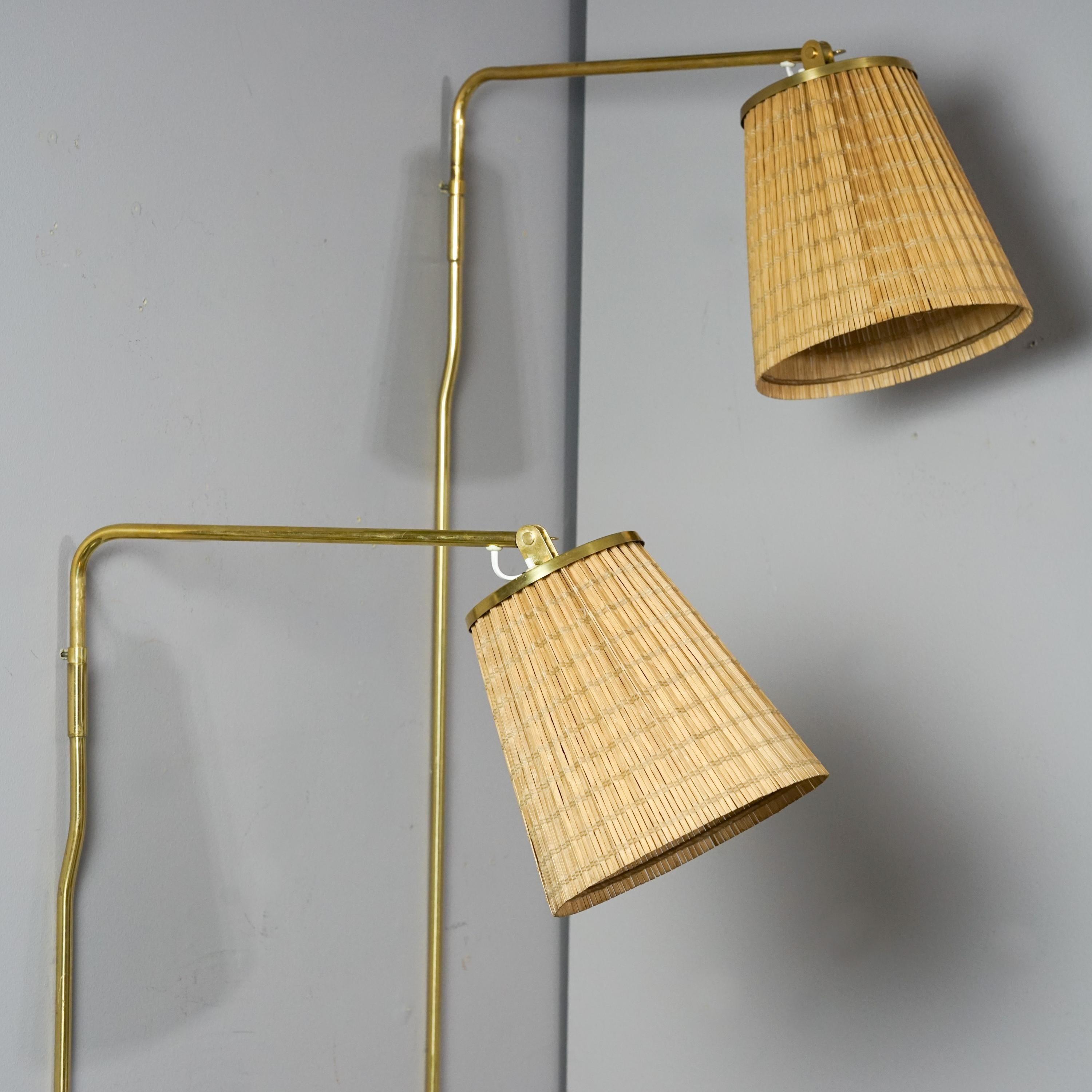 Scandinave moderne Paavo Tynell Ensemble de rares lampes murales commandées sur mesure, Taito Oy, années 1940 en vente