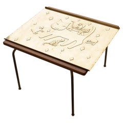 Paavo Tynell Side Table with decoration by Helena Tynell - Finland House 1949