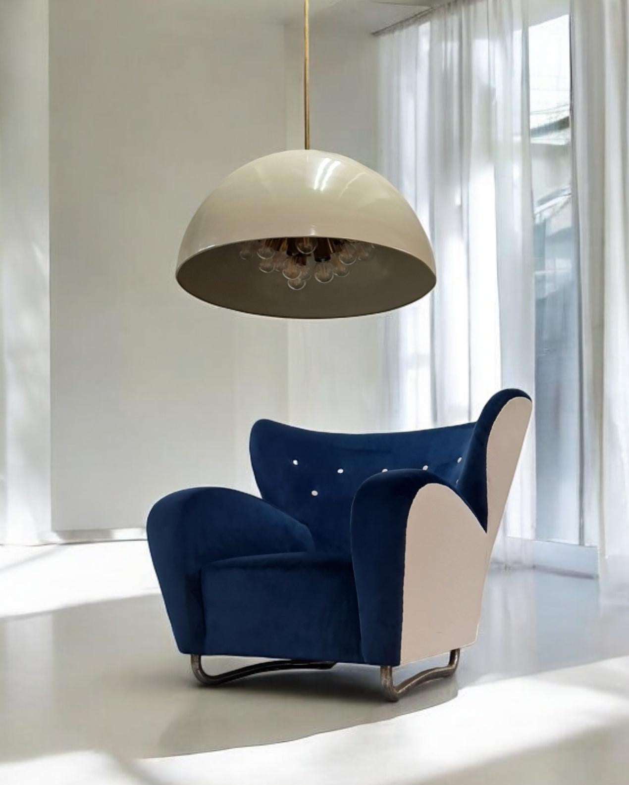 Paavo Tynell Plafonnier de grande taille provenant de l'hôtel Icons Aulanko, Taito 1938 en vente 10