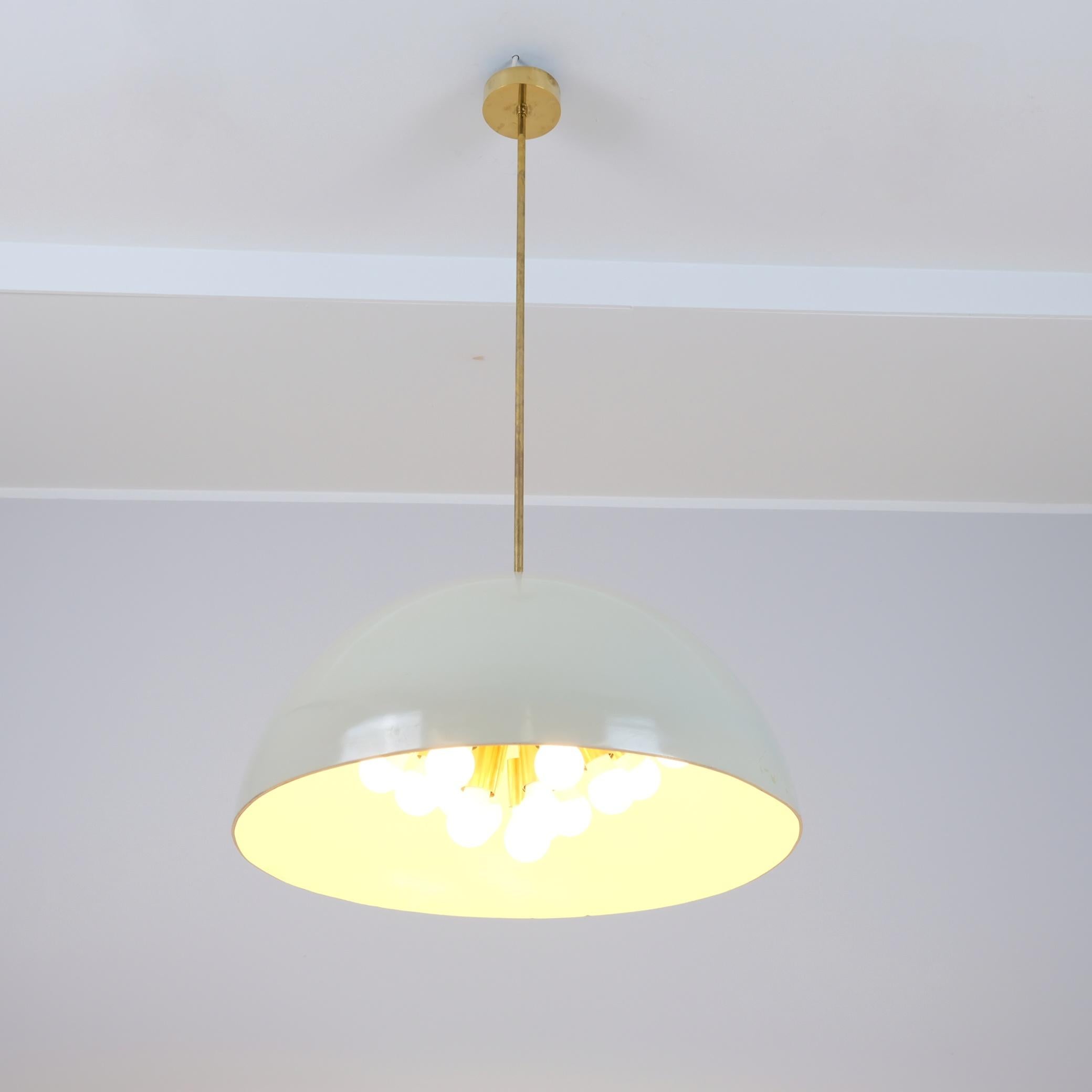 Scandinavian Modern Paavo Tynell Sizable Ceiling Lamp from the Iconic Aulanko Hotel, Taito 1938 For Sale