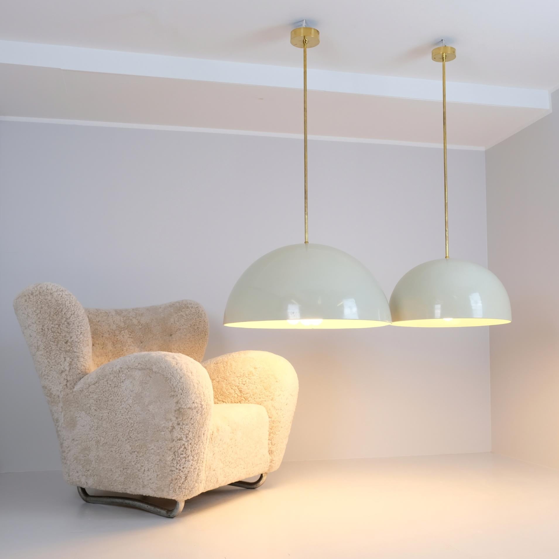 Mid-20th Century Paavo Tynell Sizable Ceiling Lamp from the Iconic Aulanko Hotel, Taito 1938 For Sale