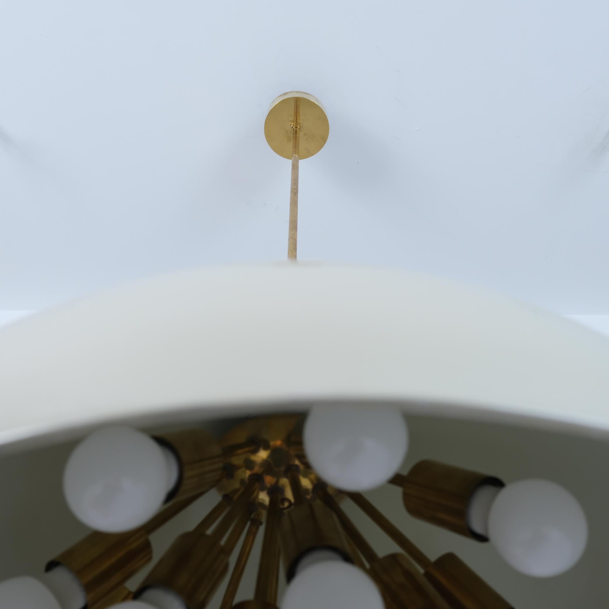 Paavo Tynell Sizable Ceiling Lamp from the Iconic Aulanko Hotel, Taito 1938 For Sale 2