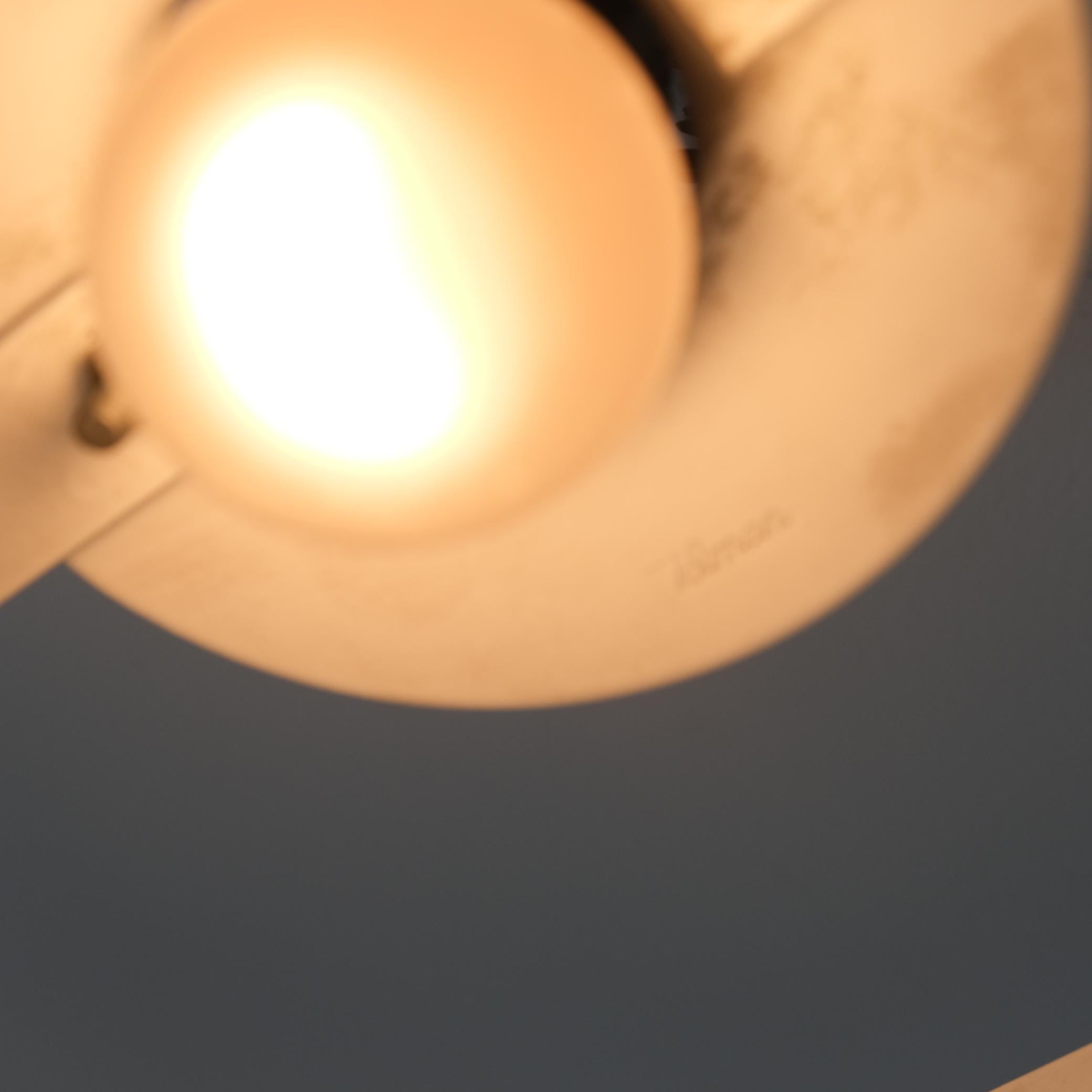 Métal Paavo Tynell Lampe de plafond Starry Sky 9068 en noir et laiton, Idman 1950s en vente