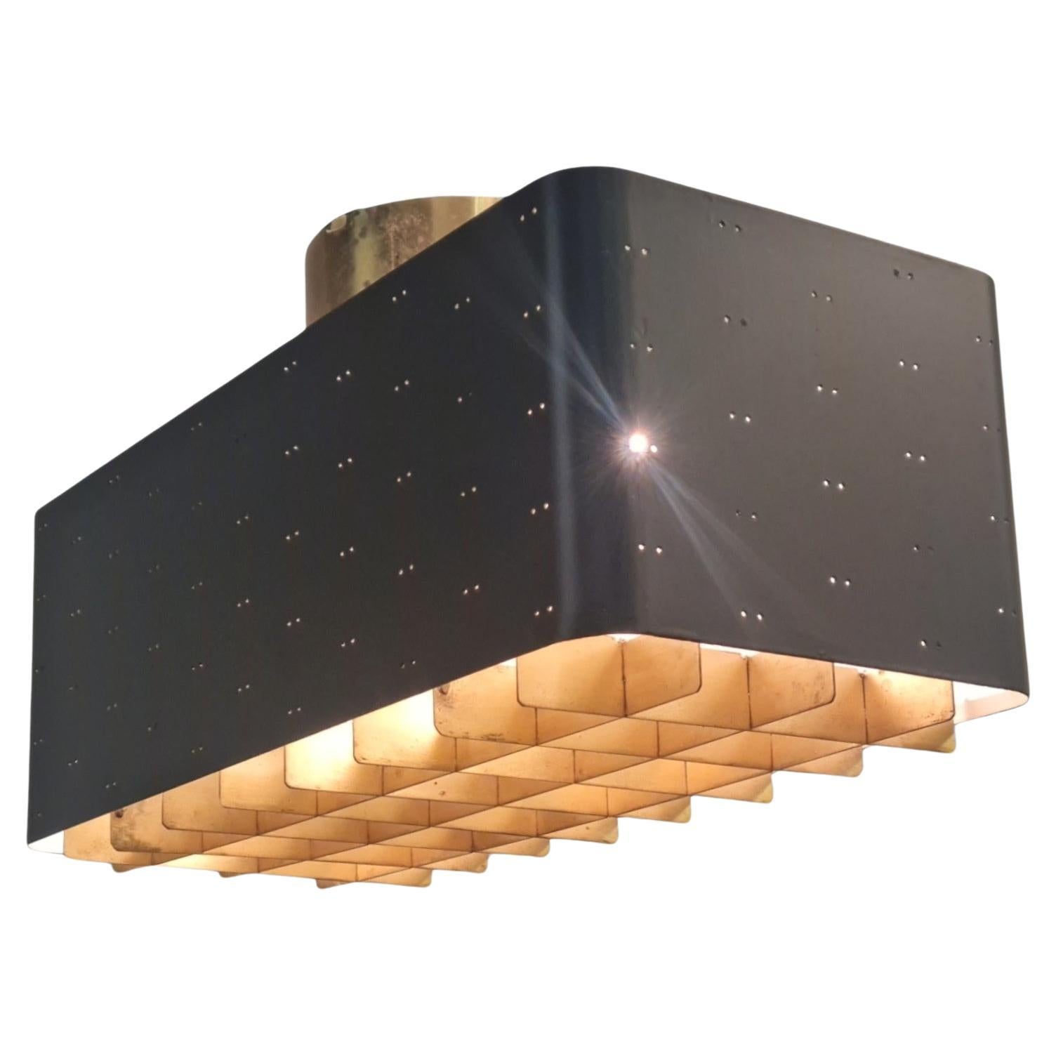 Paavo Tynell "Starry Sky" Ceiling Lamp 9068 in Black For Sale