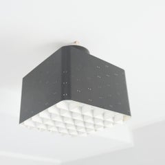 Paavo Tynell Starry Sky Ceiling Lamp 9068 in Black & White, Idman 1950s