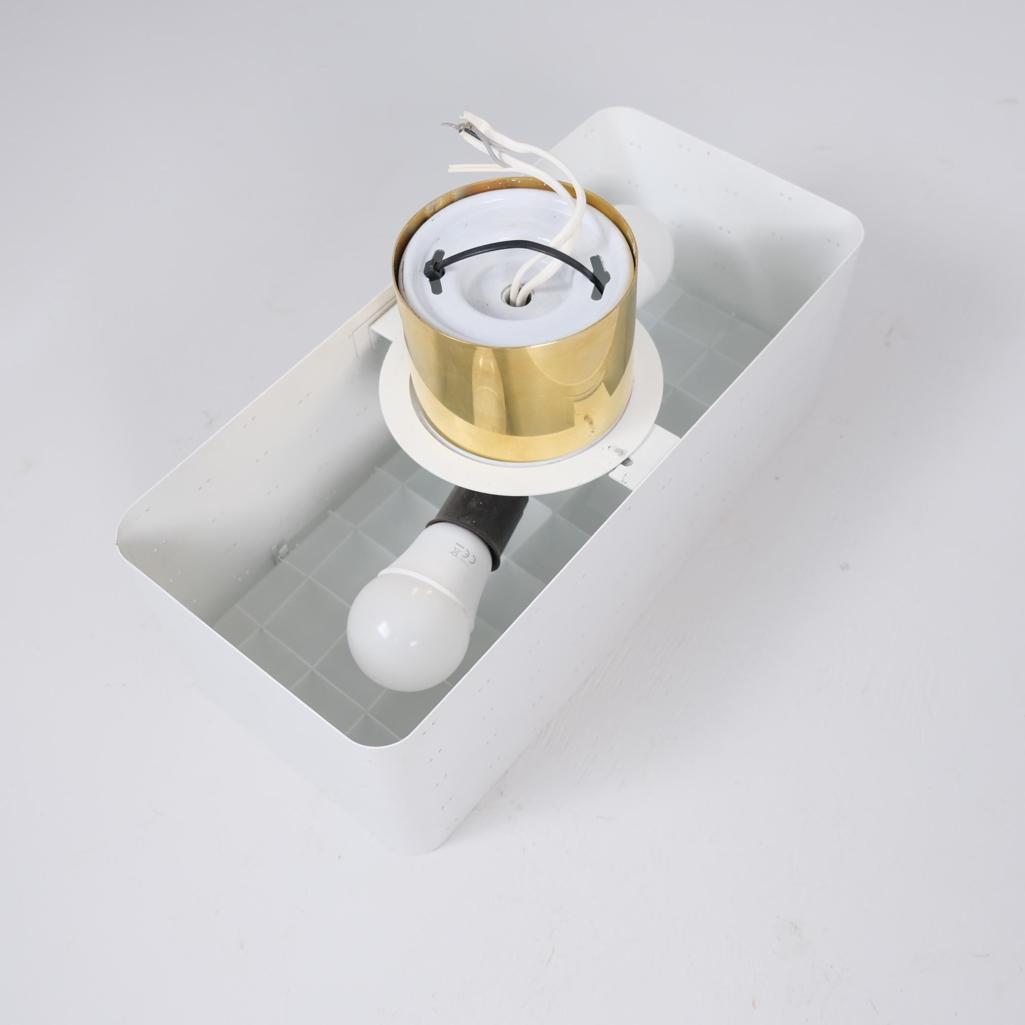 Lampada da soffitto a cielo stellato Paavo Tynell 9068 in colore bianco originale, Idman 1960 in vendita 7