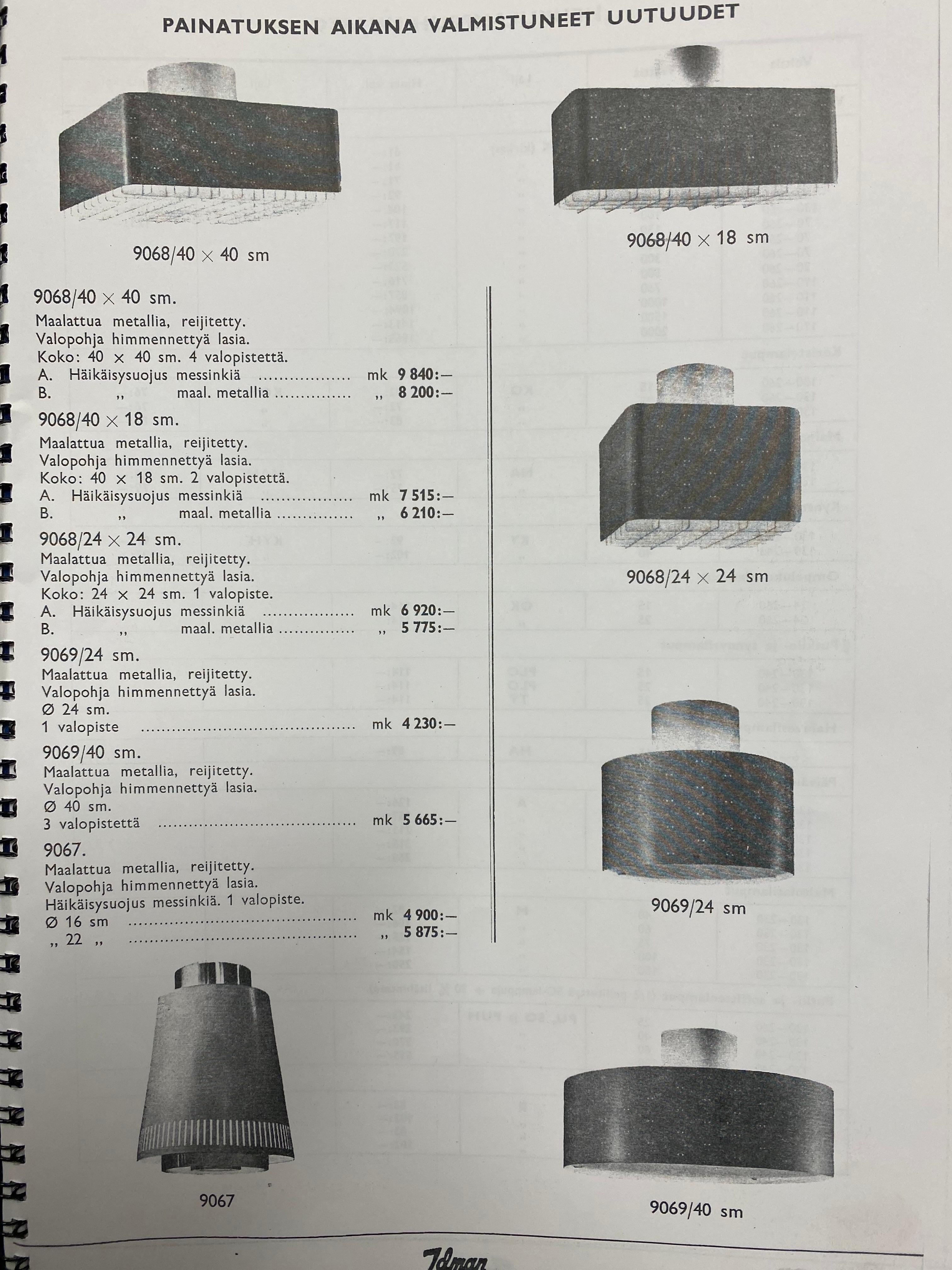 Lampada da soffitto a cielo stellato Paavo Tynell 9068 in colore bianco originale, Idman 1960 in vendita 6