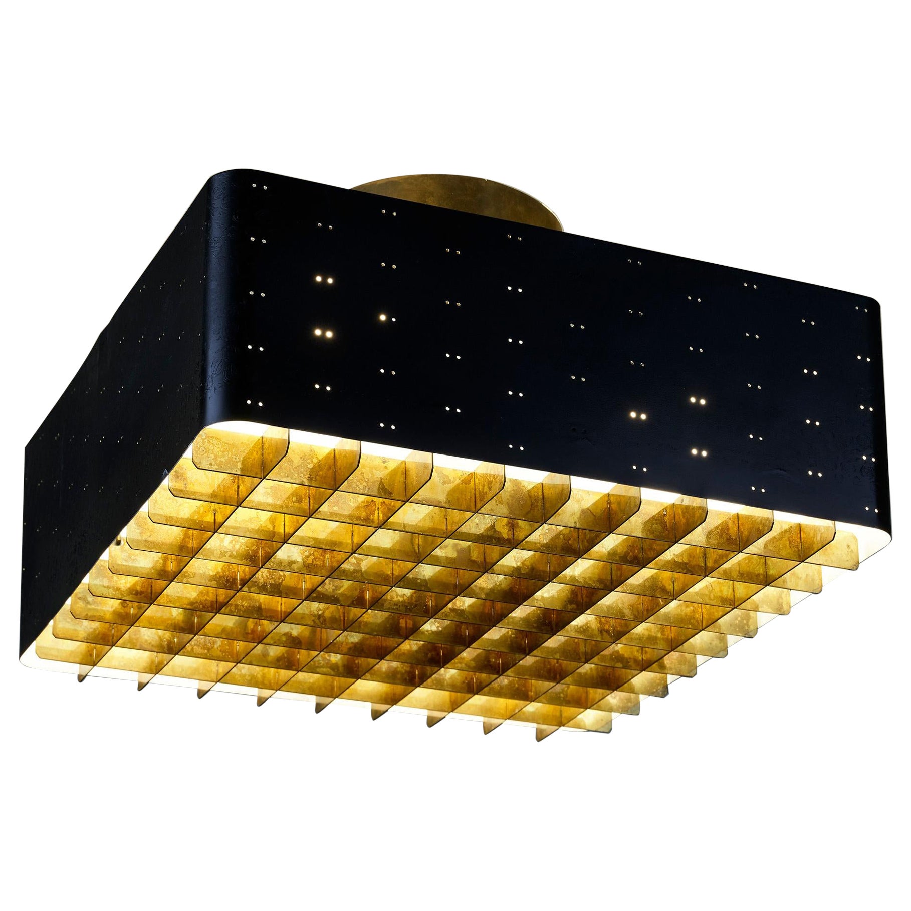Paavo Tynell "Starry Sky" Ceiling Lamps 9068 In Black