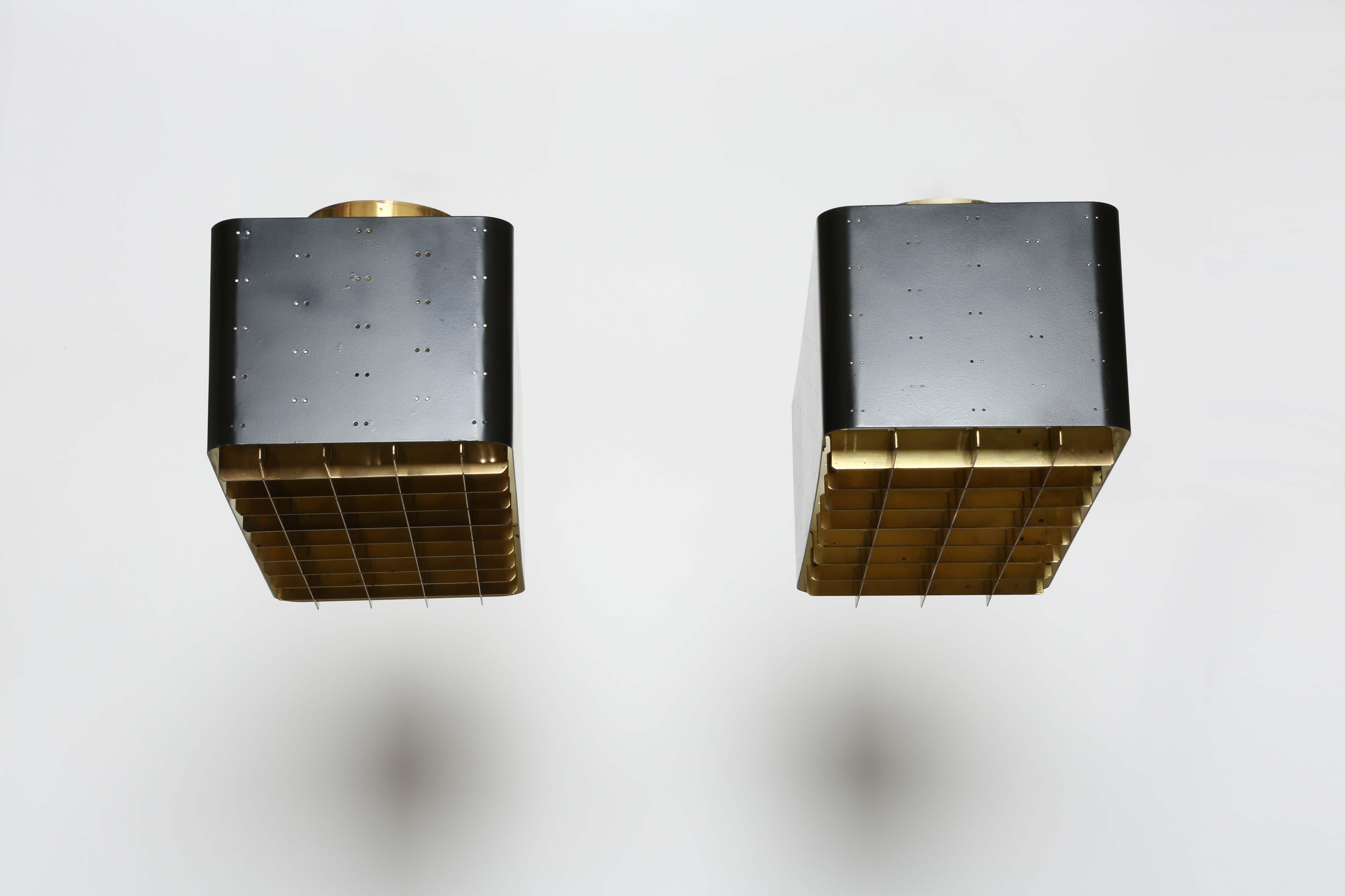 Paavo Tynell Plafonniers Starry Sky, modèle 9068 ensemble de 2, Finlande années 1950 en vente 11