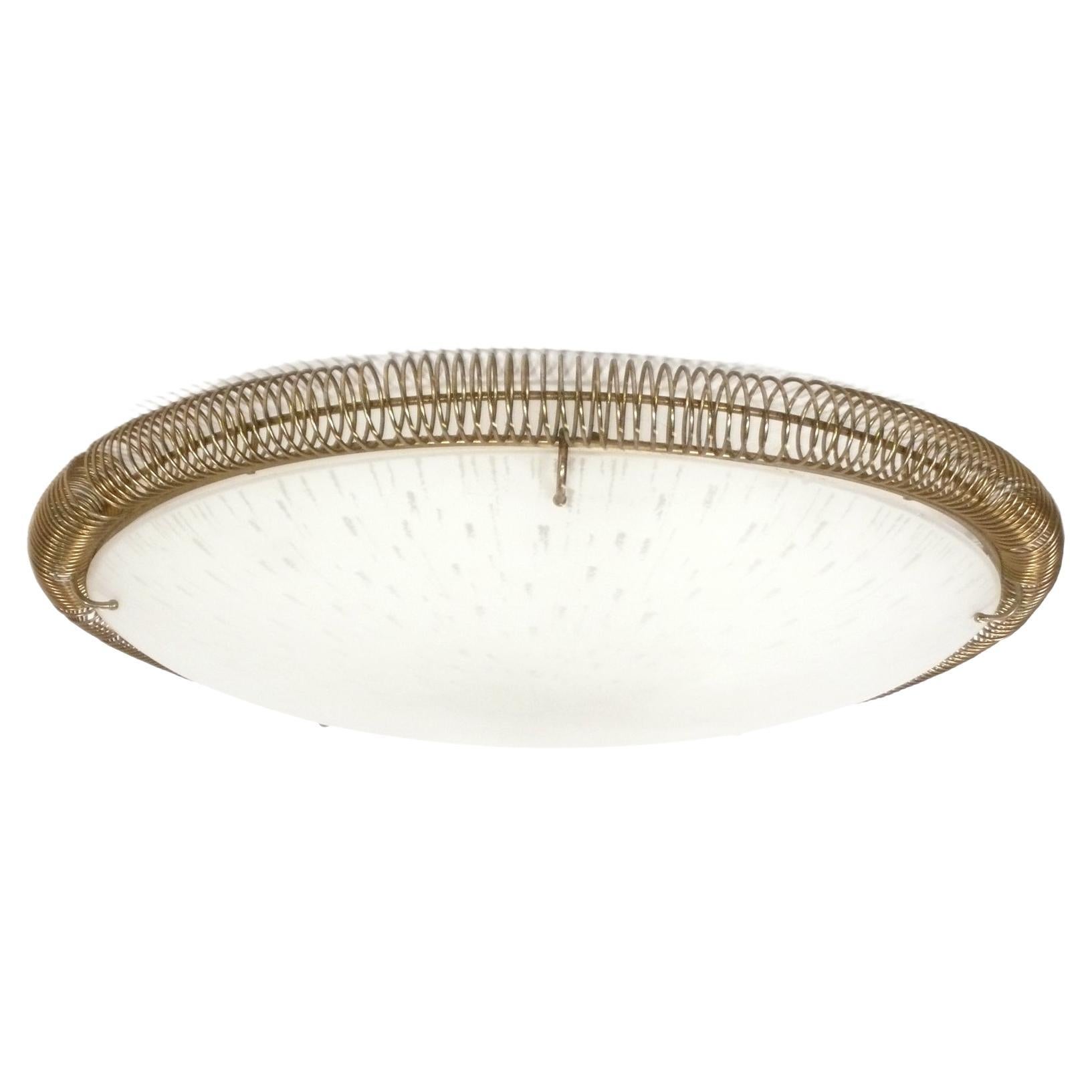 Paavo Tynell Style Flush Mount Light Fixture Chandelier Mid Century Modern Lamp