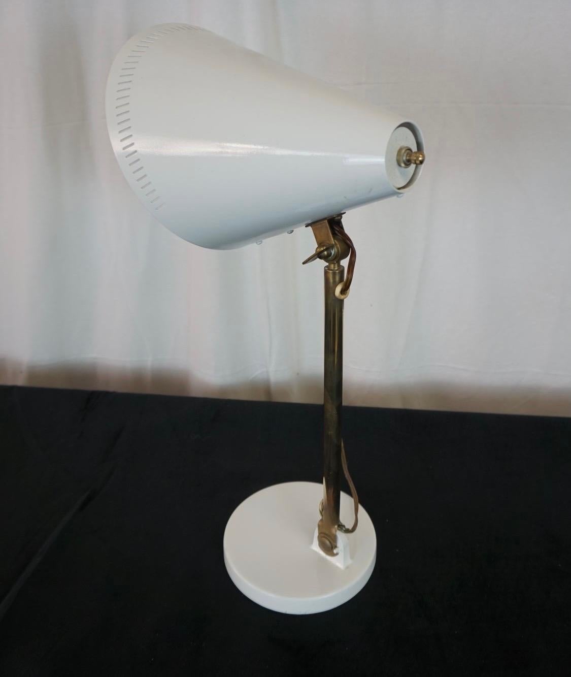 Mid-20th Century Paavo Tynell Table Desk Lamp Light by Taito Oy