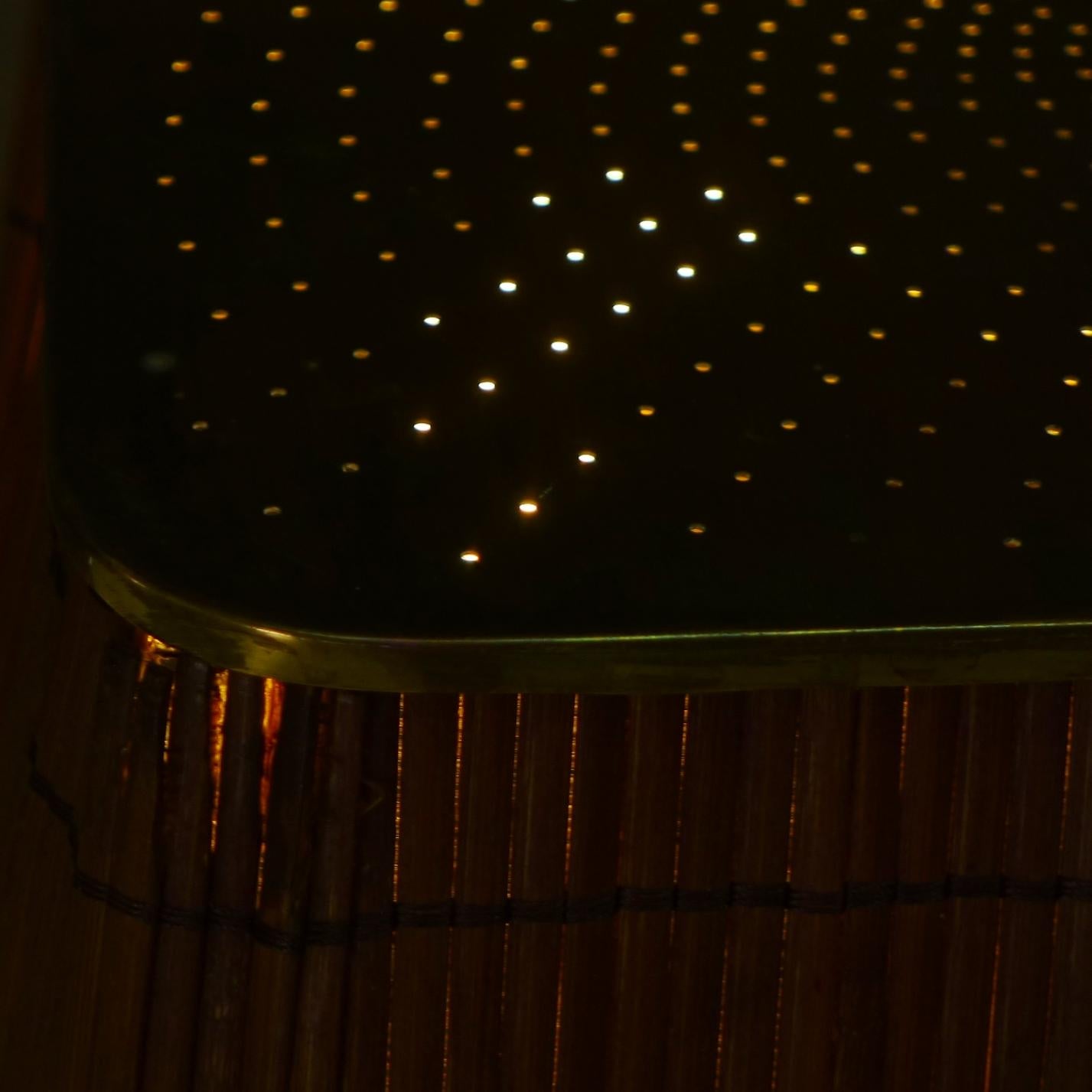 Paavo Tynell, Table Lamp model 5066, Taito Oy, 1940s, rattan shade 3