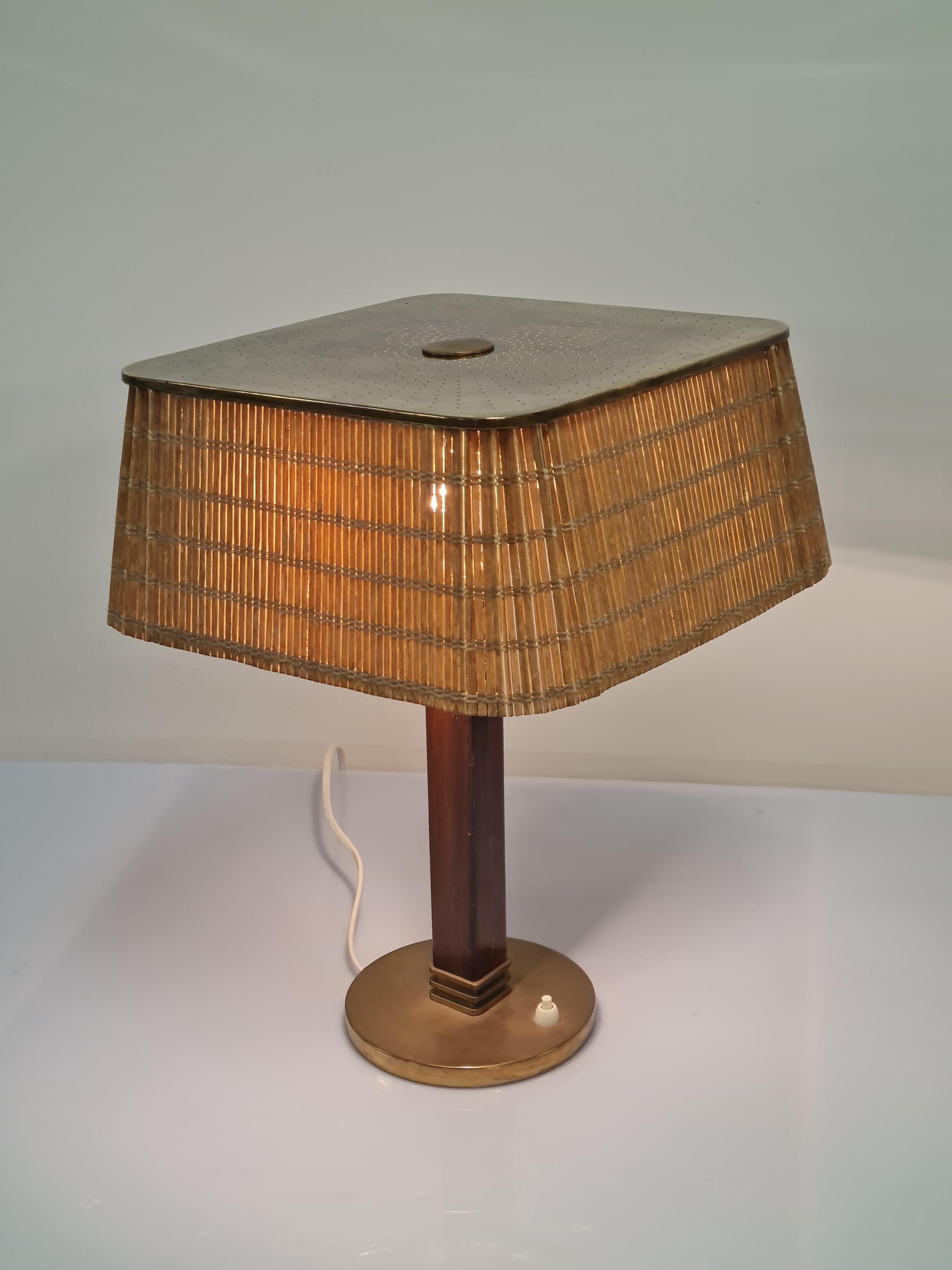 Brass Paavo Tynell, Table Lamp Model 5066, Taito Oy For Sale