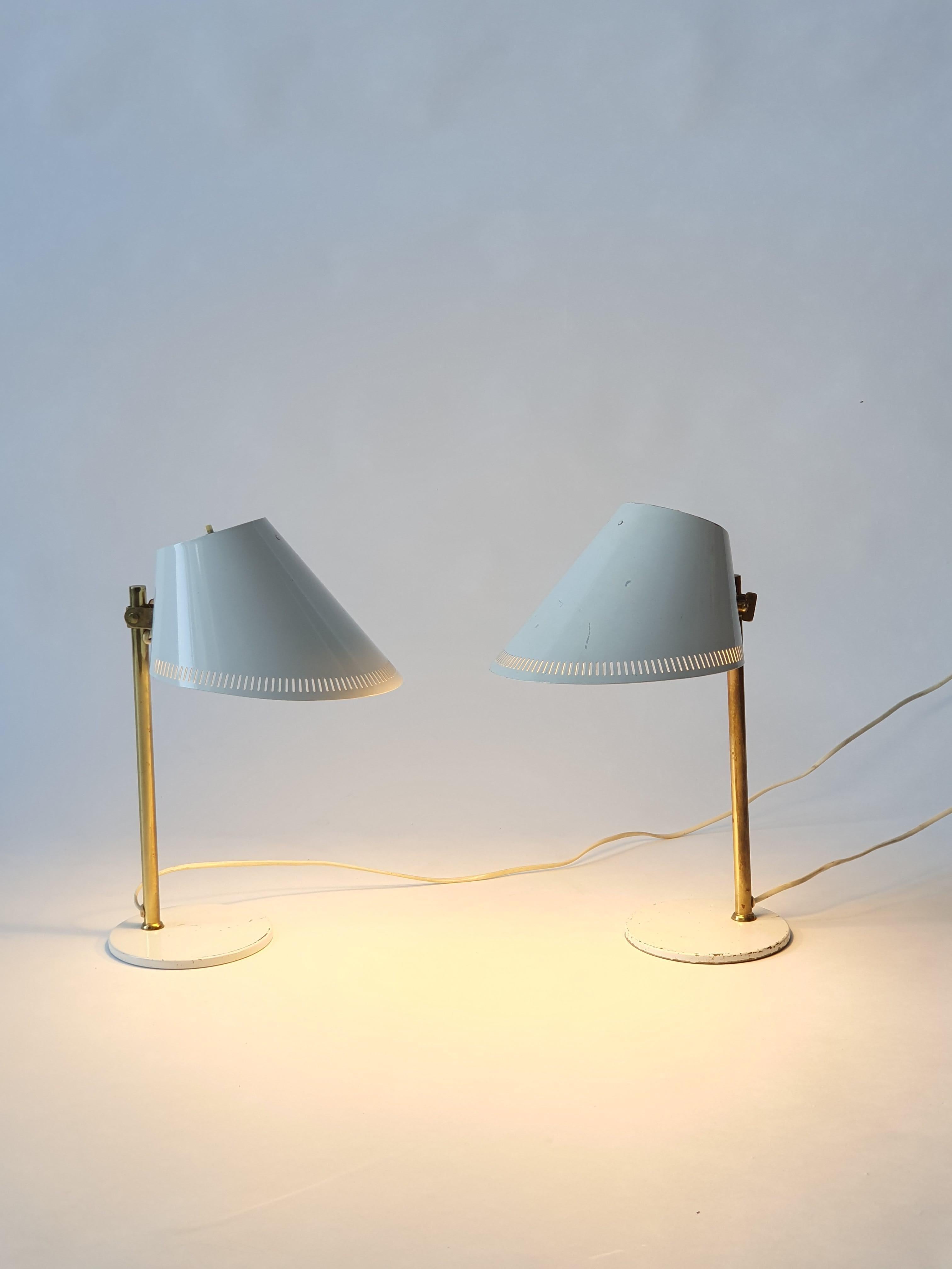 Metal Paavo Tynell Table Lamp Model 9227 by Idman
