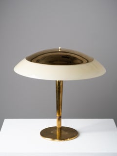 Paavo Tynell ‘Umbrella’ Table Lamp Model 5061 in Brass and Glass, Taito, 1950s