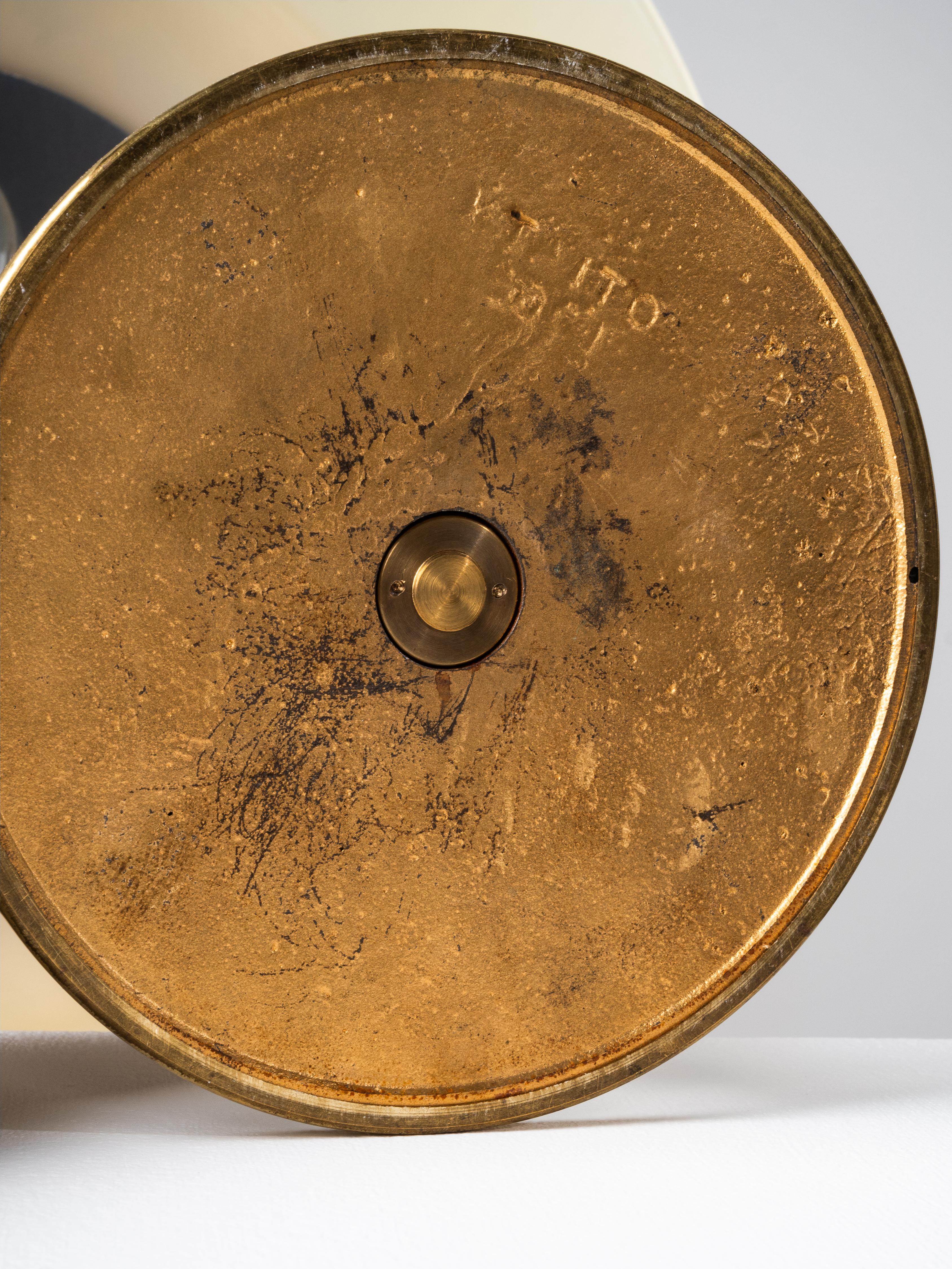 Paavo Tynell ‘Umbrella’ Table Lamp Model 5061 in Brass and Glass, Taito, 1950s en vente 13