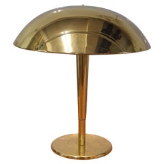 Paavo Tynell Umbrella Table Lamp Model 5061 in Solid Brass, Taito Oy 1940s