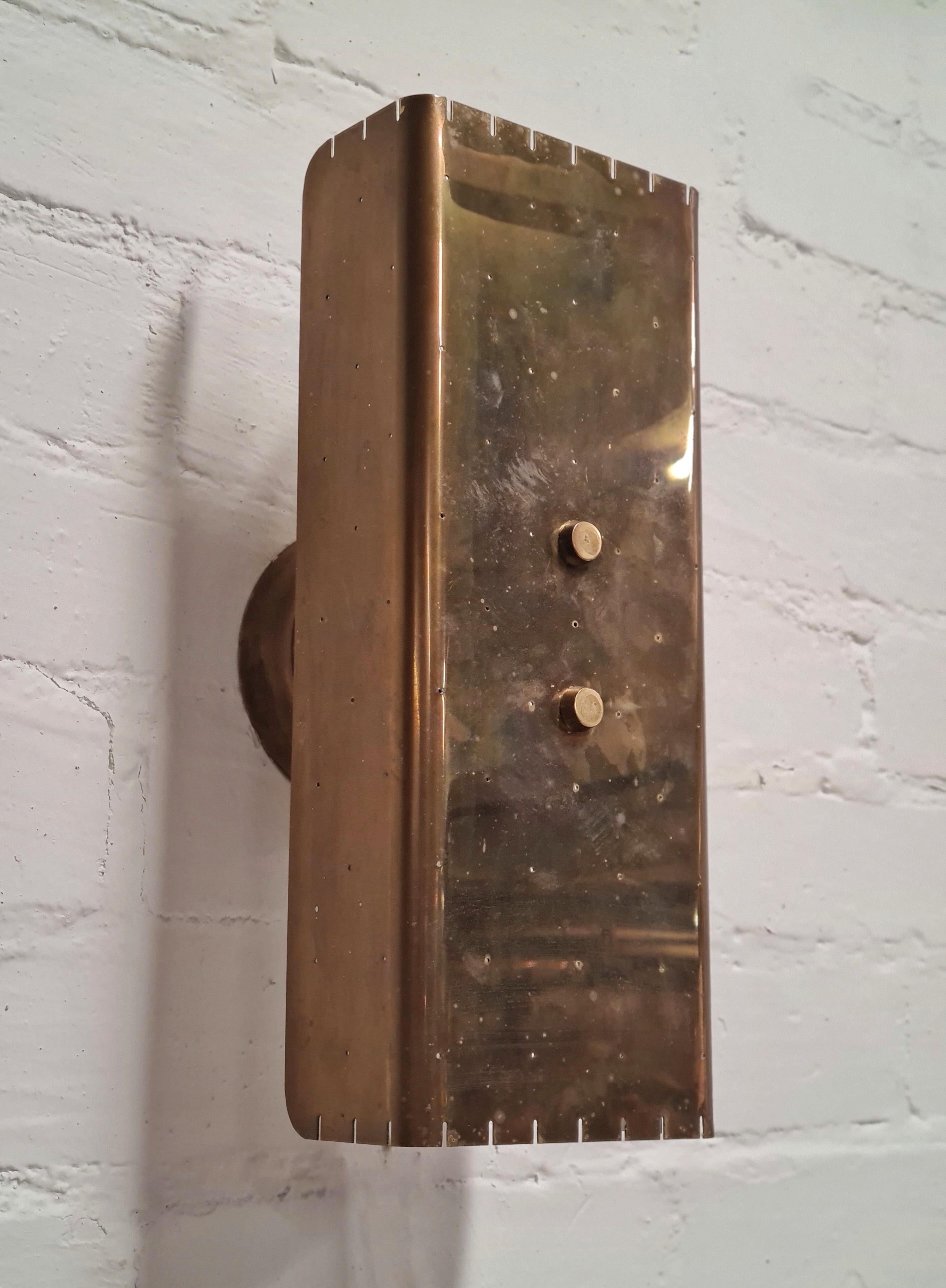 Metal Paavo Tynell Wall Lamp  Model 10331, Idman 1950s For Sale