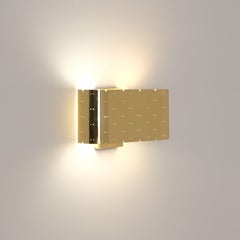 Paavo Tynell Wall Lamp Model 9460 in Perforated Brass, Idman 1950s