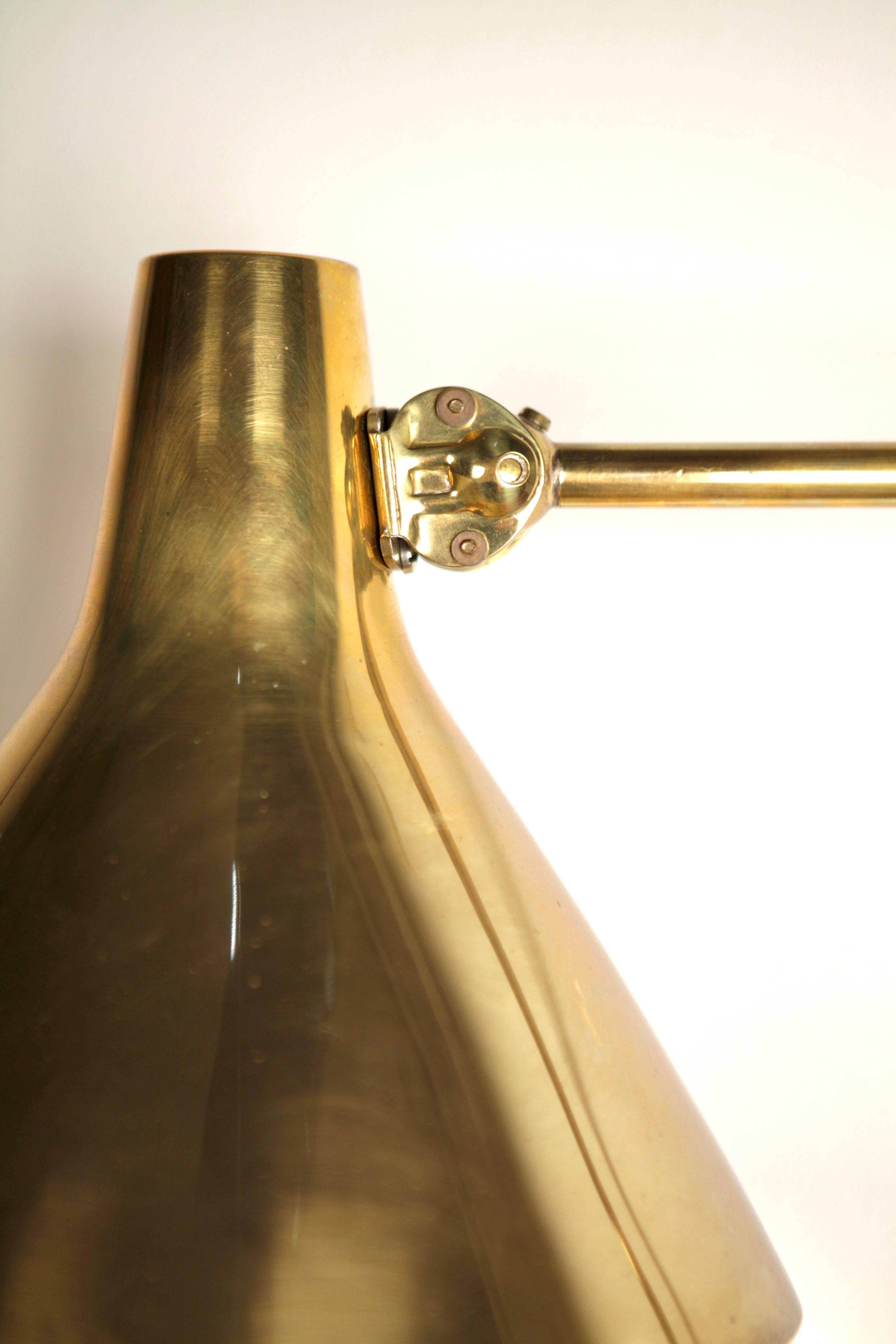 Brass Paavo Tynell, Wall Light, Model 7174 for Taito, Finland, 1950s For Sale