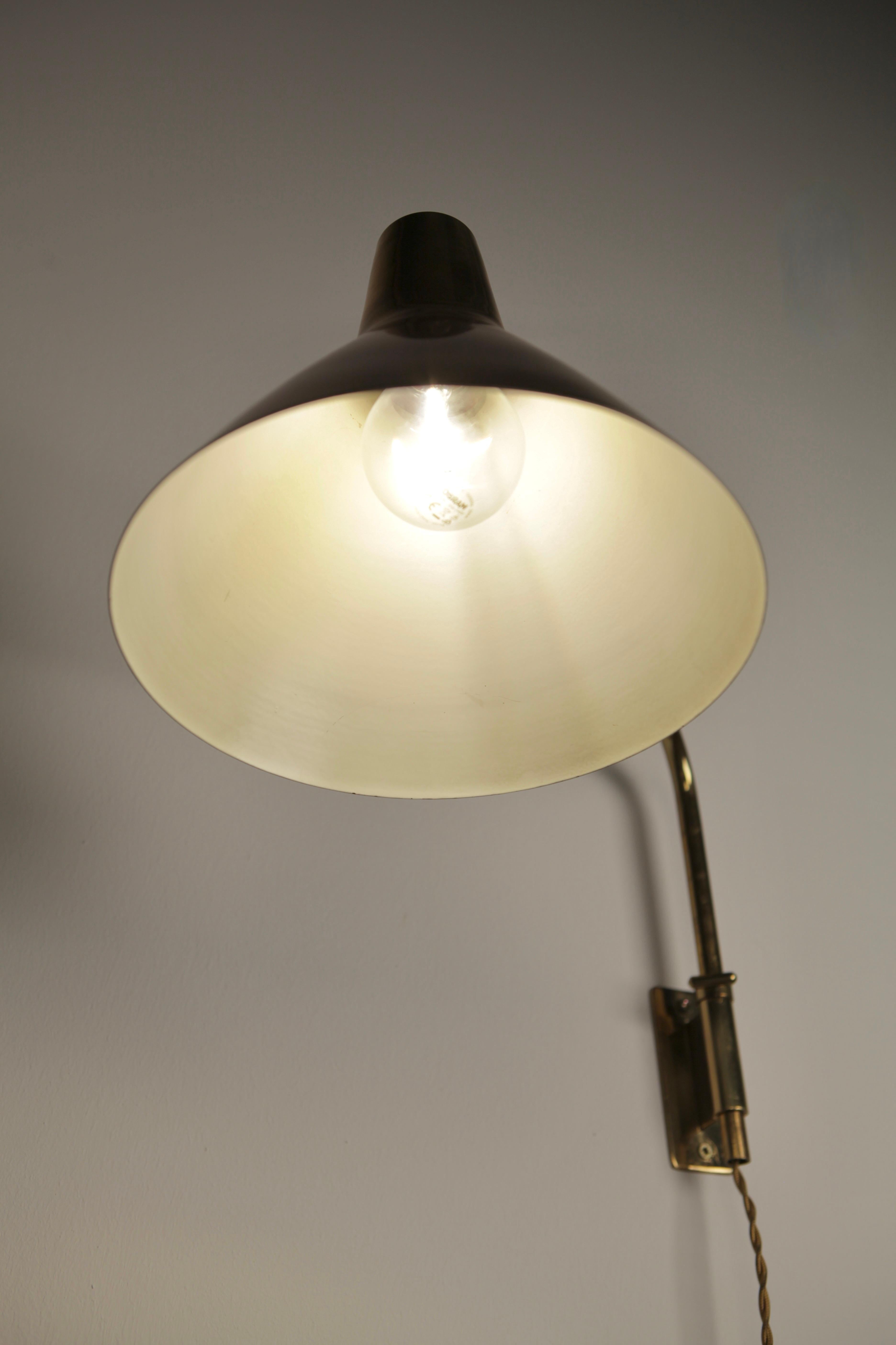 Paavo Tynell, Wall Light, Model 7174 for Taito, Finland, 1950s For Sale 1