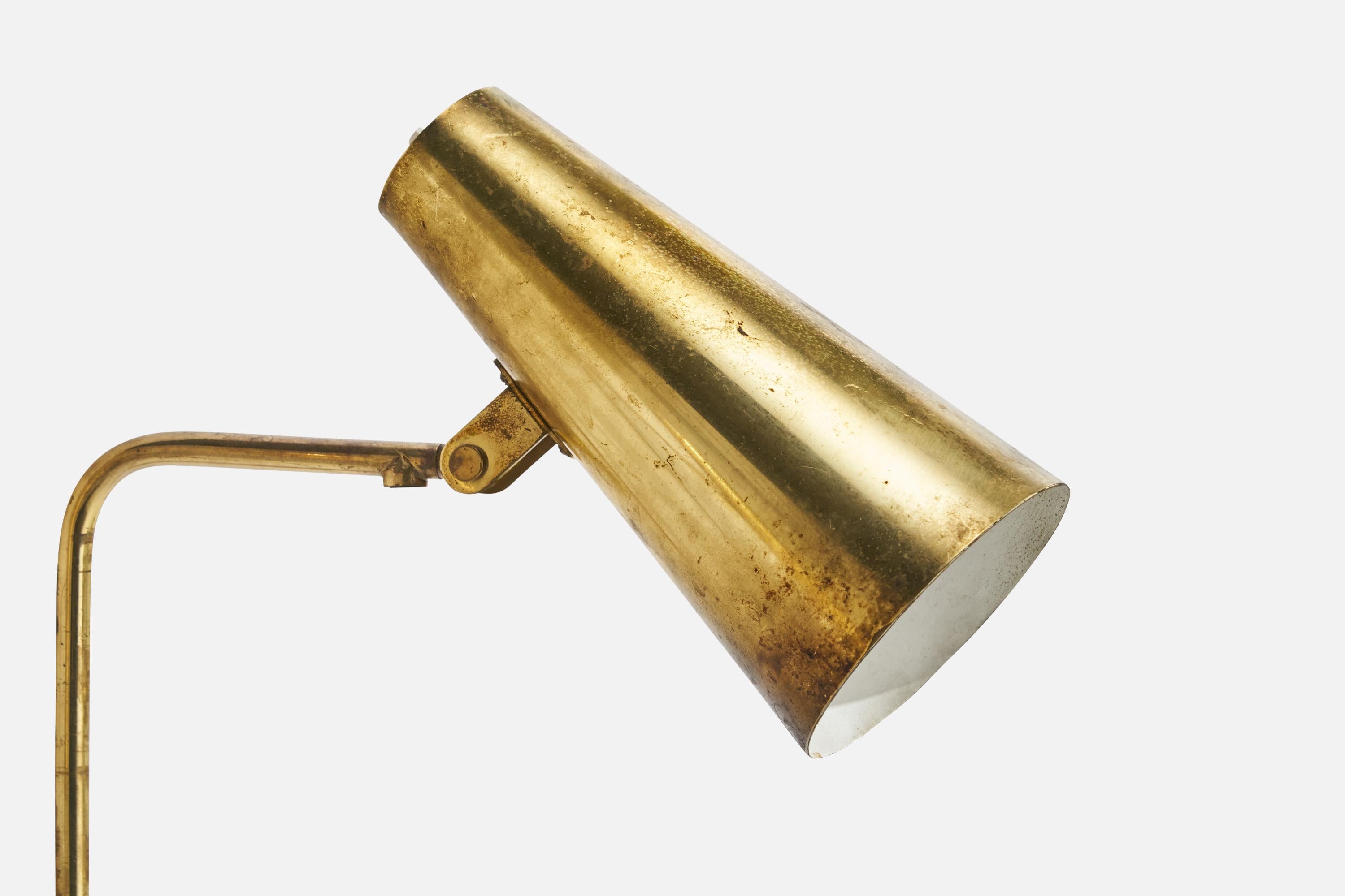 Paavo Tynell, Wall Lights, Brass, Finland, 1950s For Sale 4