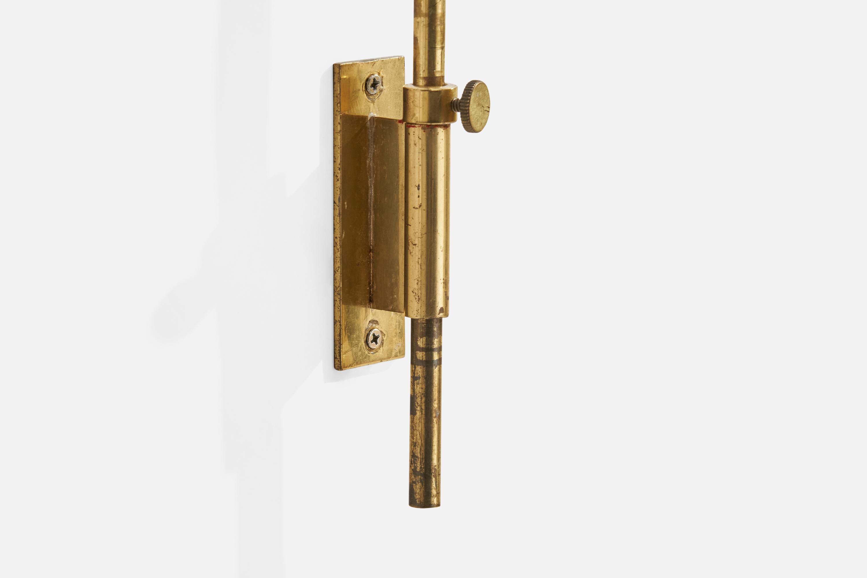 Paavo Tynell, Wall Lights, Brass, Finland, 1950s For Sale 2