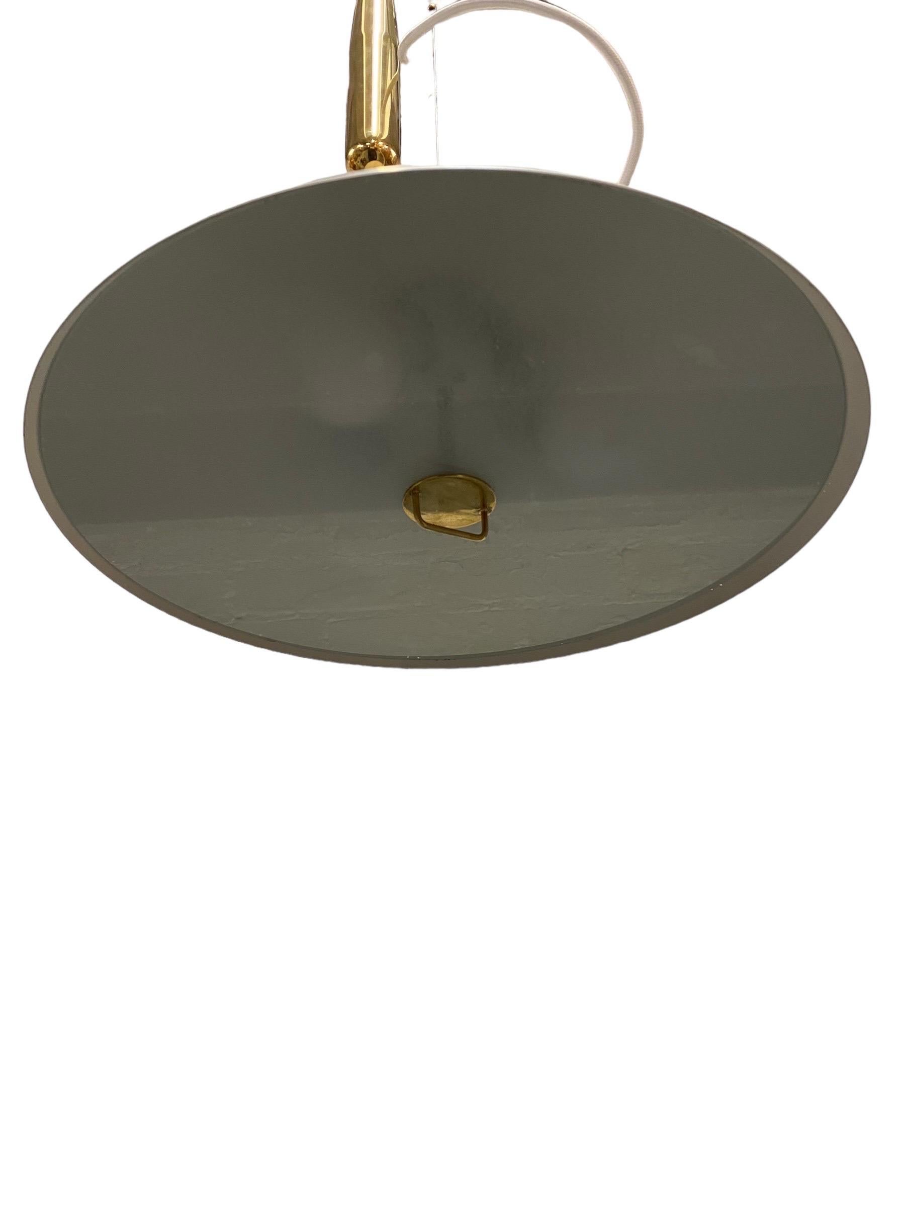 Mid-20th Century Paavo Tynell White Perfortated Adjustable Ceiling Lamp Model 1965, Taito 1950s For Sale