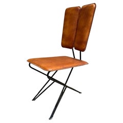 Pablex Leather Tripod Chair Pablo Romo for AMBIANIC