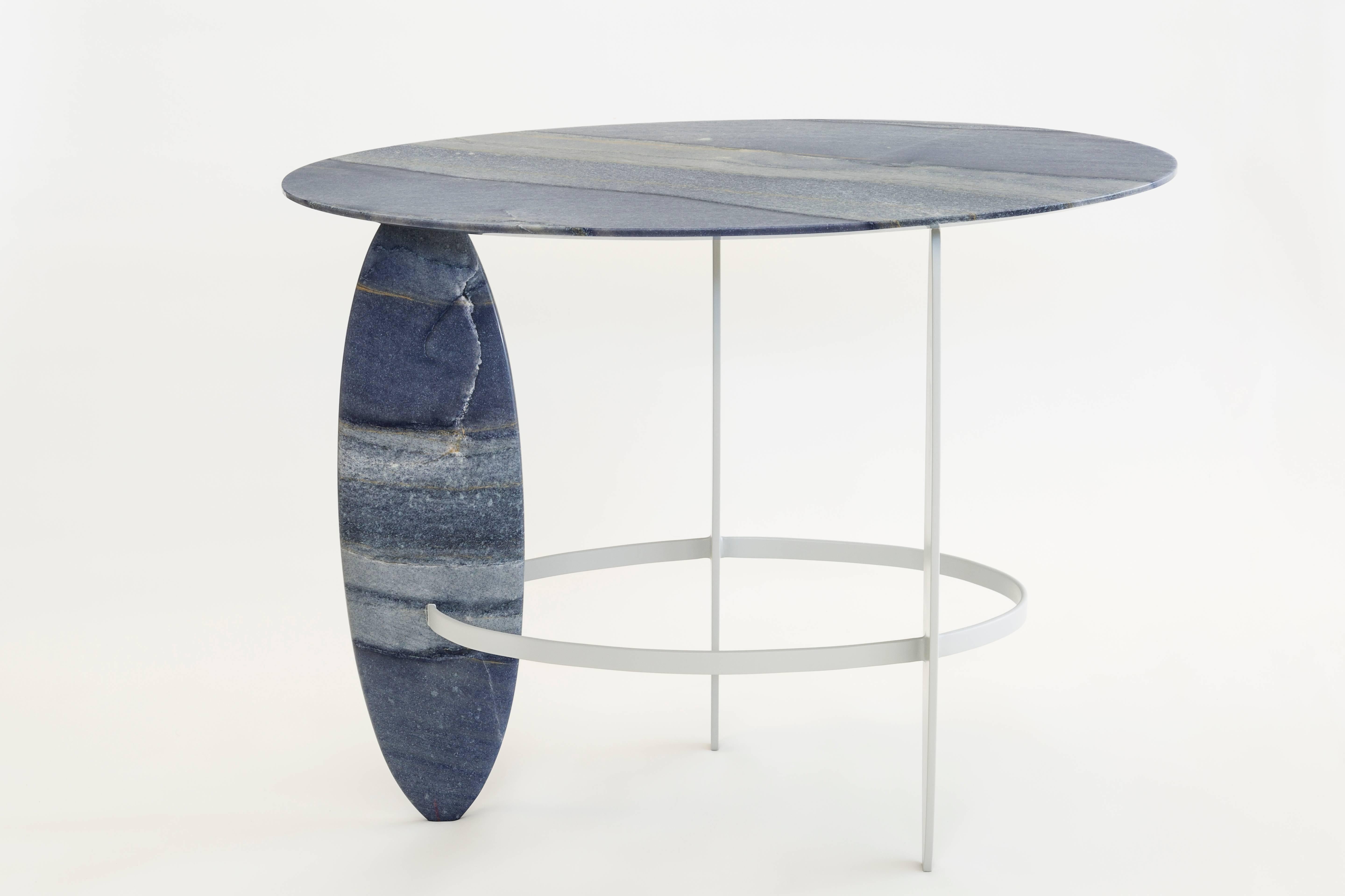 Pablina Azul Macaubas Side Table by Leonardo Di Caprio In New Condition For Sale In Firenze, IT