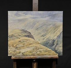 Huge Spanish Landscape Oil Painting Mirador Sorrel Valley