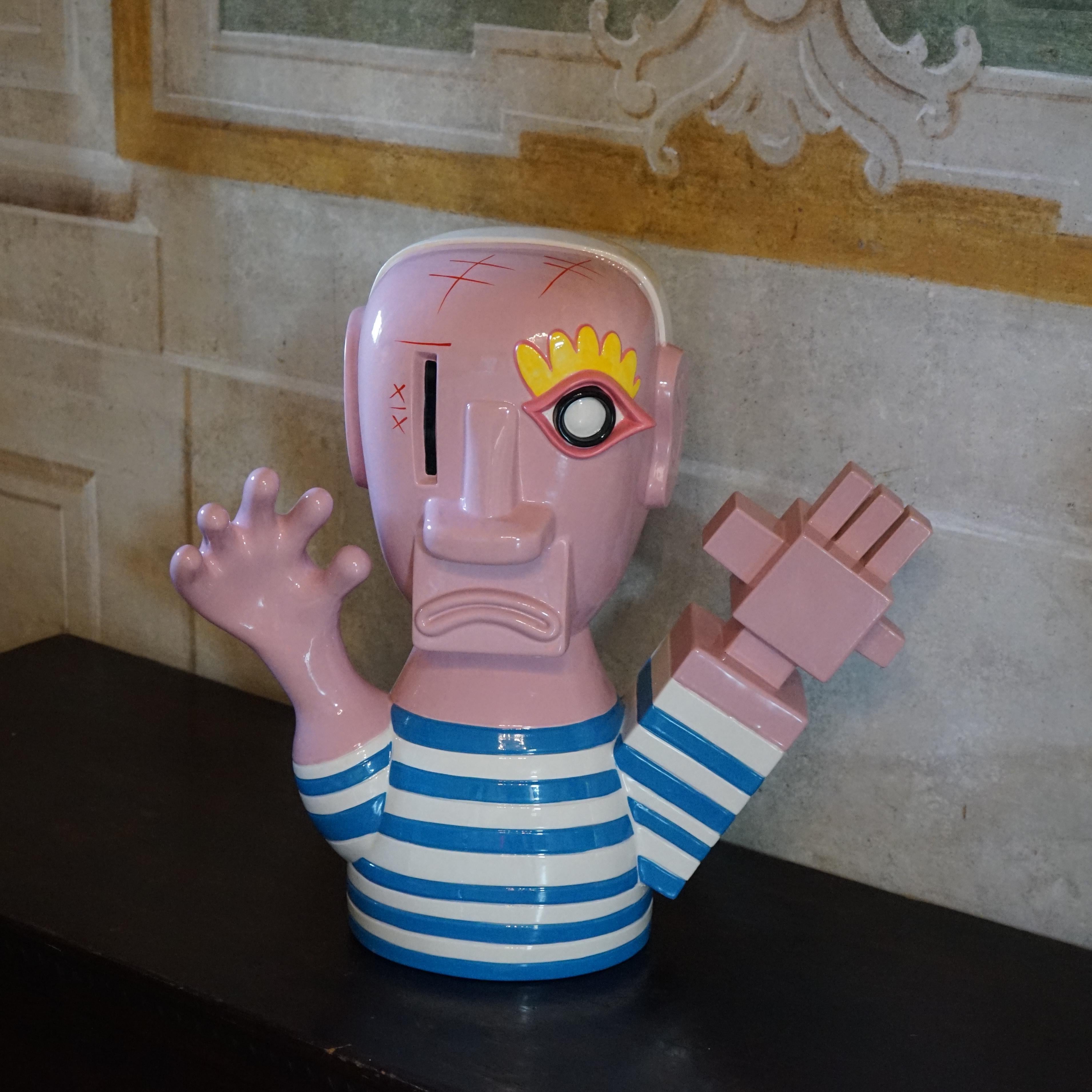 Scultura in ceramica Pablo di Massimo Giacon per Superego Editions, Italia in vendita 3