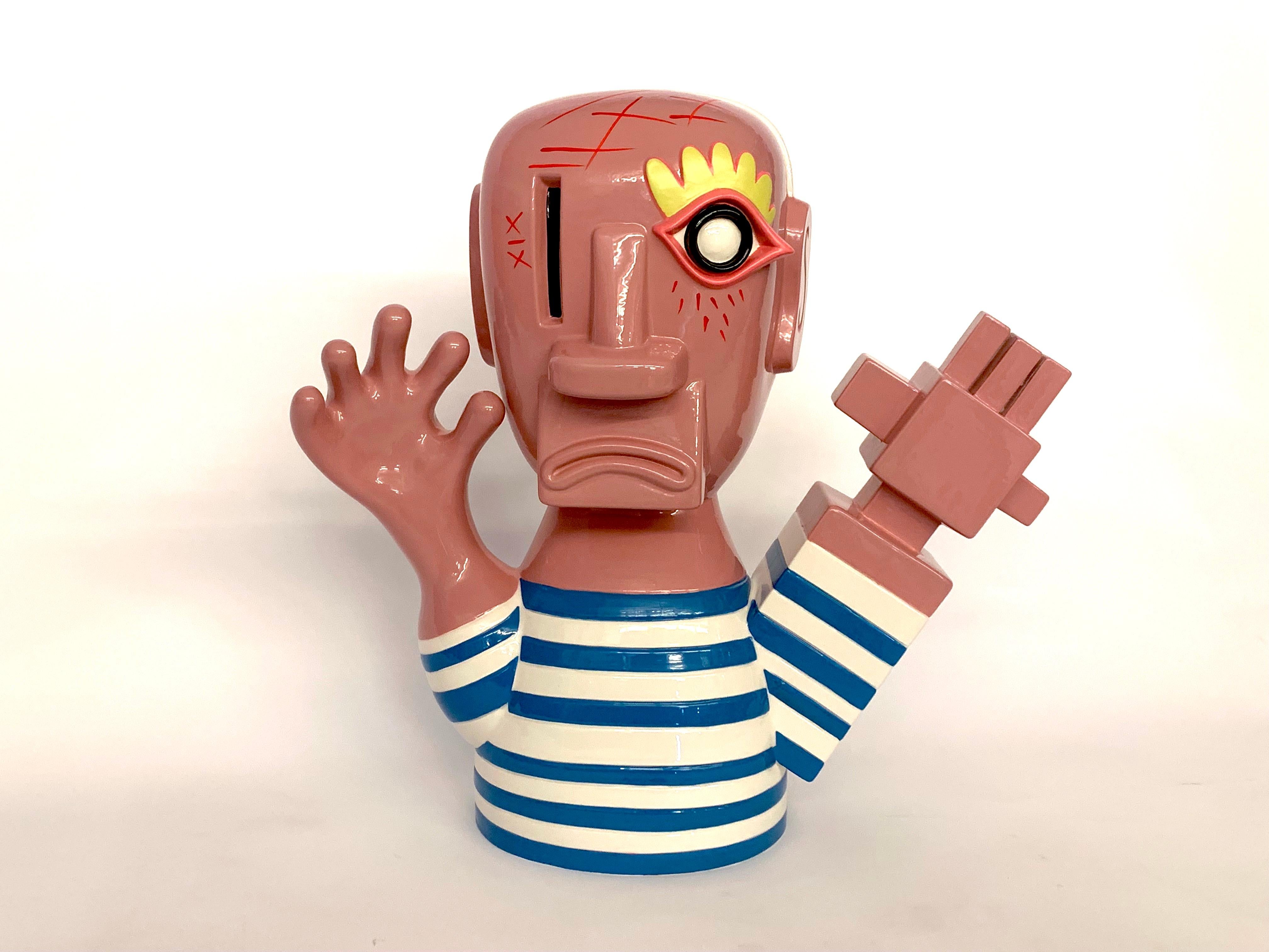 Modern Pablo Ceramic Sculpture by Massimo Giacon for Superego Editions, Italy For Sale